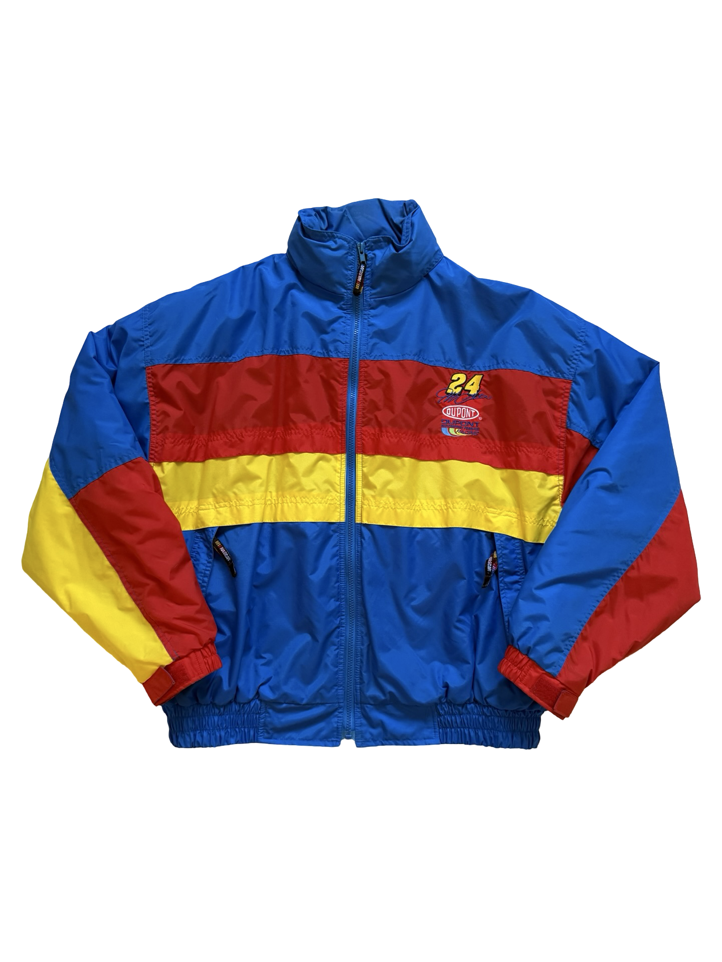 RACING NASCAR Vtg 90’s Jeff Gordon 24 DuPont Fleece Lined Jacket Size XL