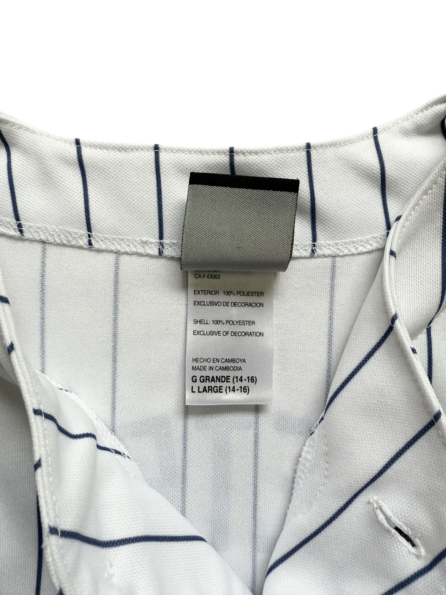 YOUTH MLB Derek Jeter 2 New York Yankees Majestic Baseball Jersey Size Youth L