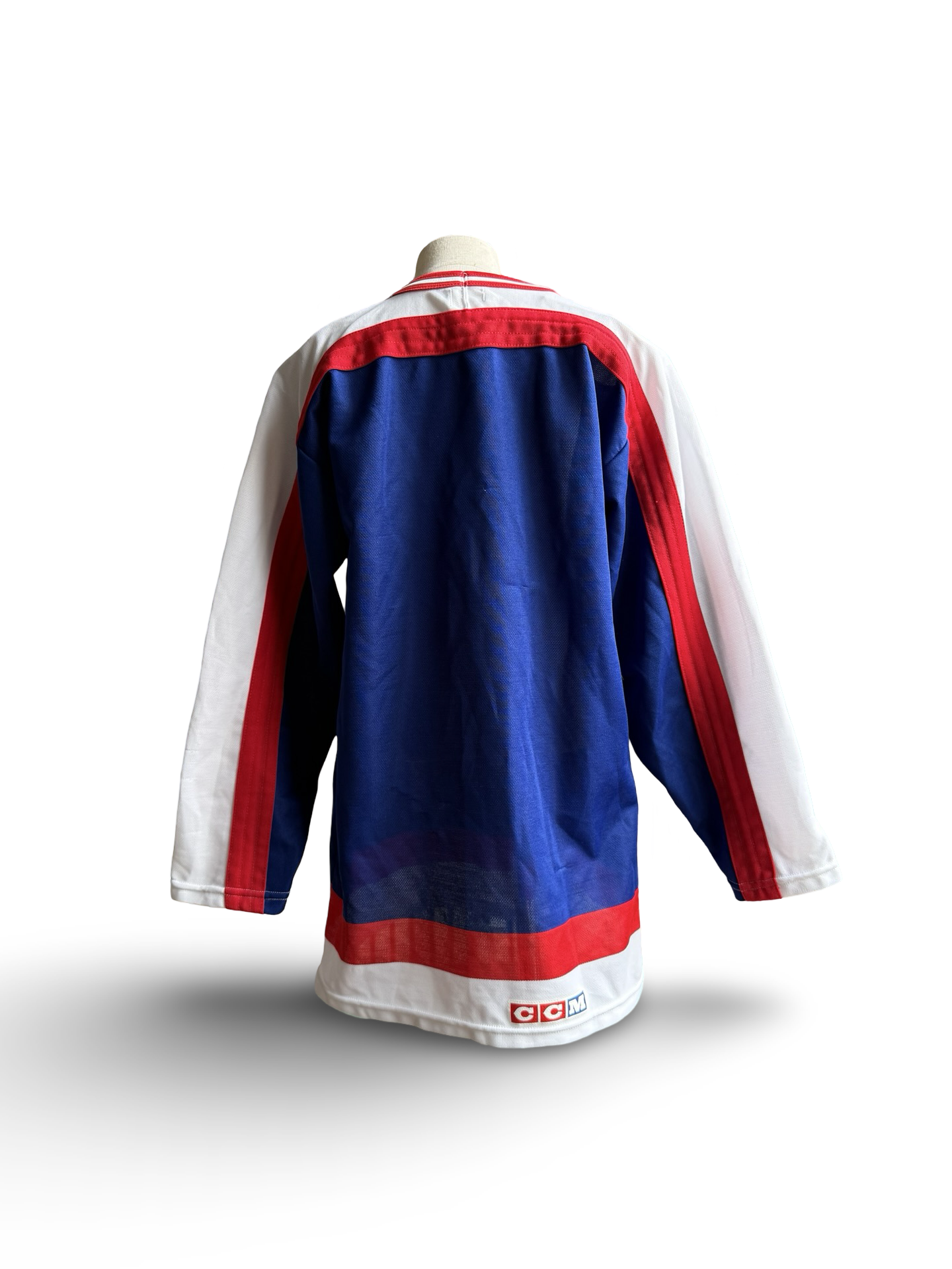 YOUTH NHL Vtg 90’s Winnipeg Jets CCM Maska Hockey Jersey Size Youth L/XL