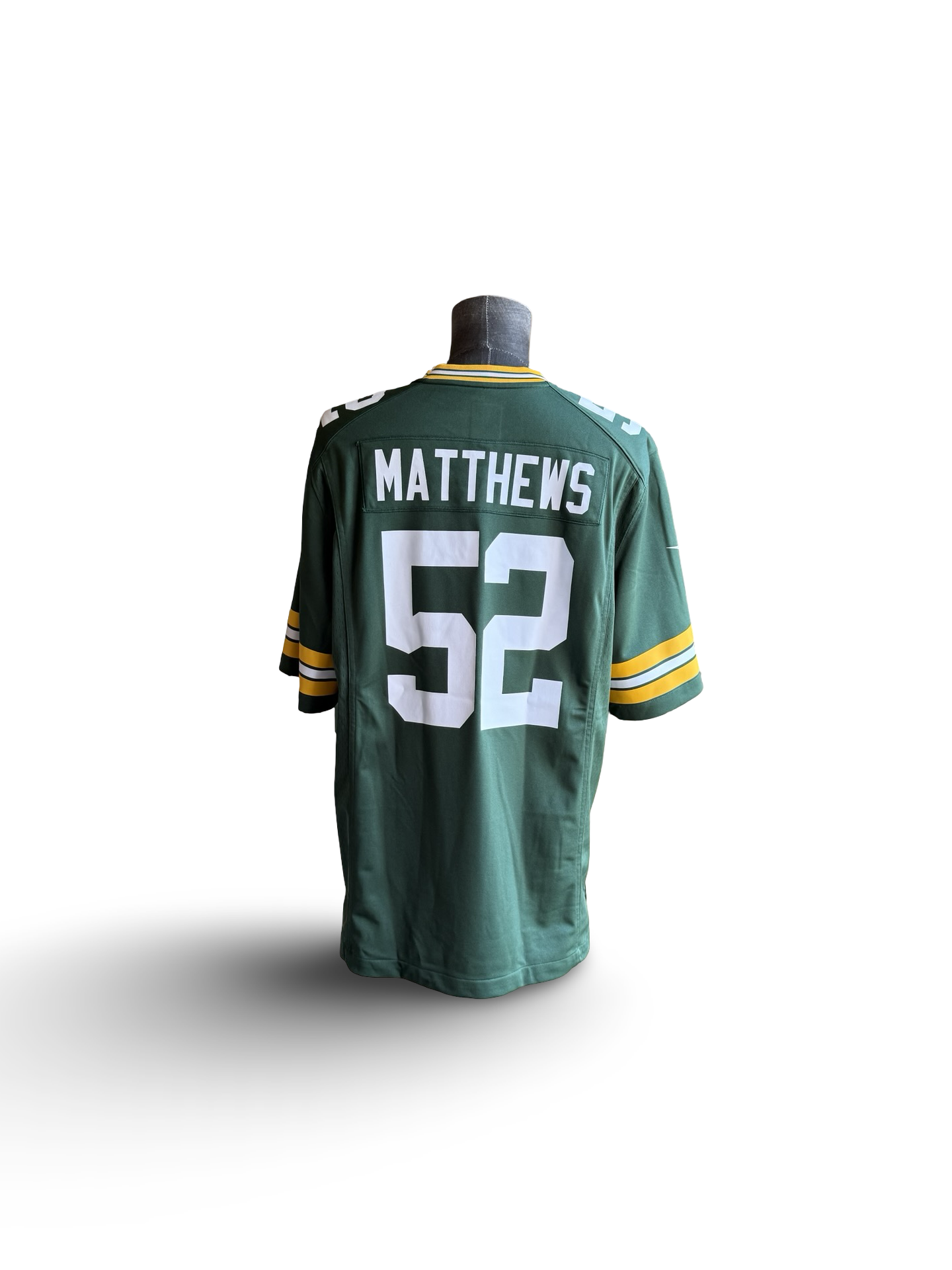NFL Vtg Clay Matthews 52 Green Bay Packers Nike Football Jersey Size L