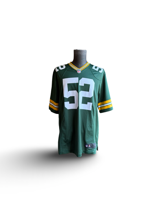 NFL Vtg Clay Matthews 52 Green Bay Packers Nike Football Jersey Size L
