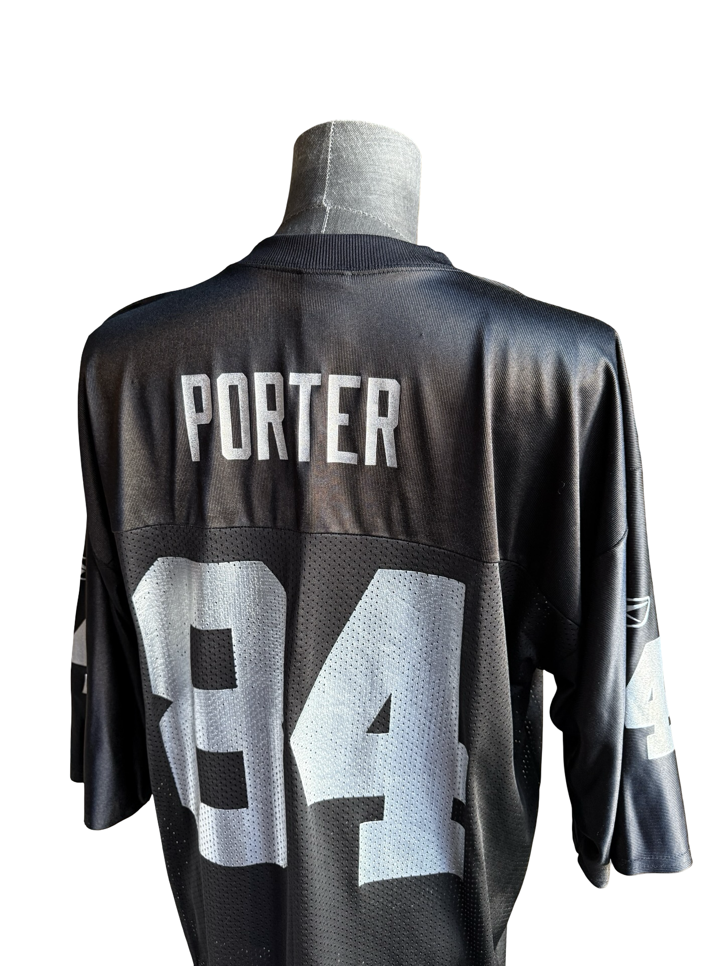 NFL Vtg Jerry Porter 4 Oakland Raiders Reebok 00’s Football Jersey Size L