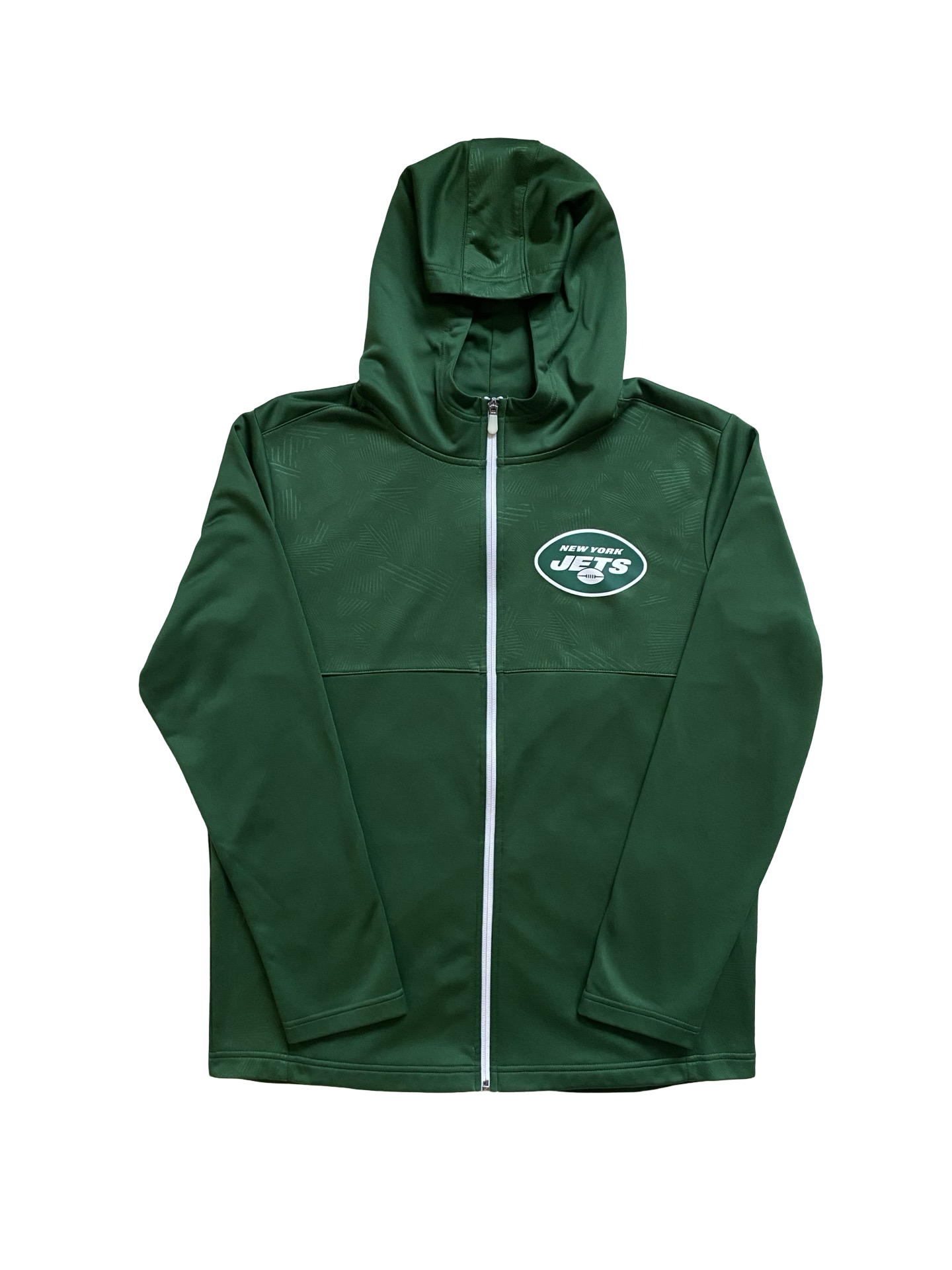 NFL New York Jets Fanatics Iconic Defender Mission Primary Full Zip Hoodie Jacket Size L