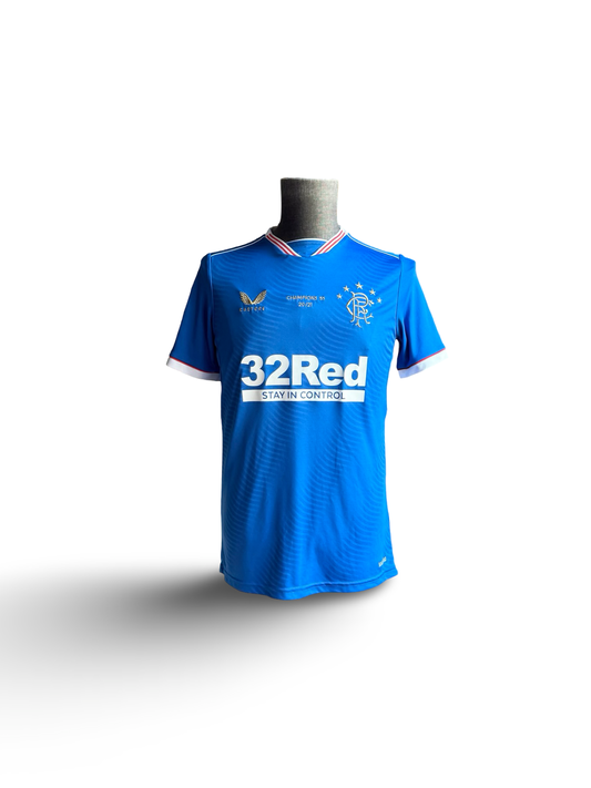 Soccer Glasgow Rangers 2020/21 Castore Home Football Jersey Size S