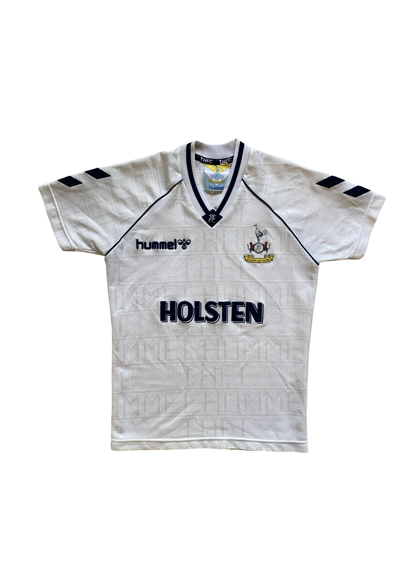 EPL Vtg Tottenham Hotspur FC 1989-91 Hummel Football Home Jersey Size Youth M