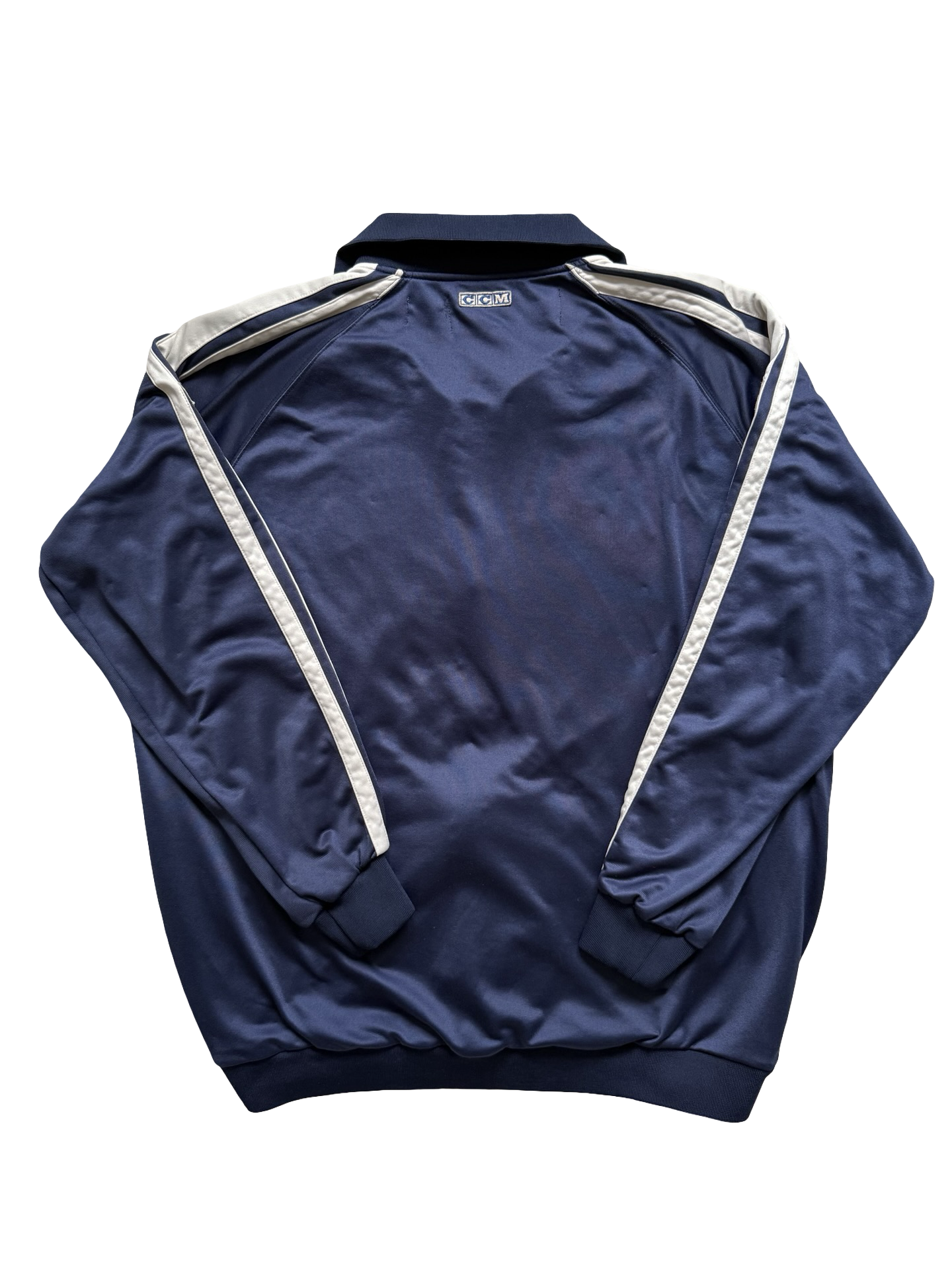 NHL Vtg Toronto Maple Leafs CCM Hockey Track Jacket Size XL