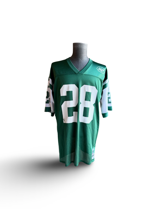 NFL Vtg Curtis Martin 28 New York Jets Reebok Football Jersey Size L