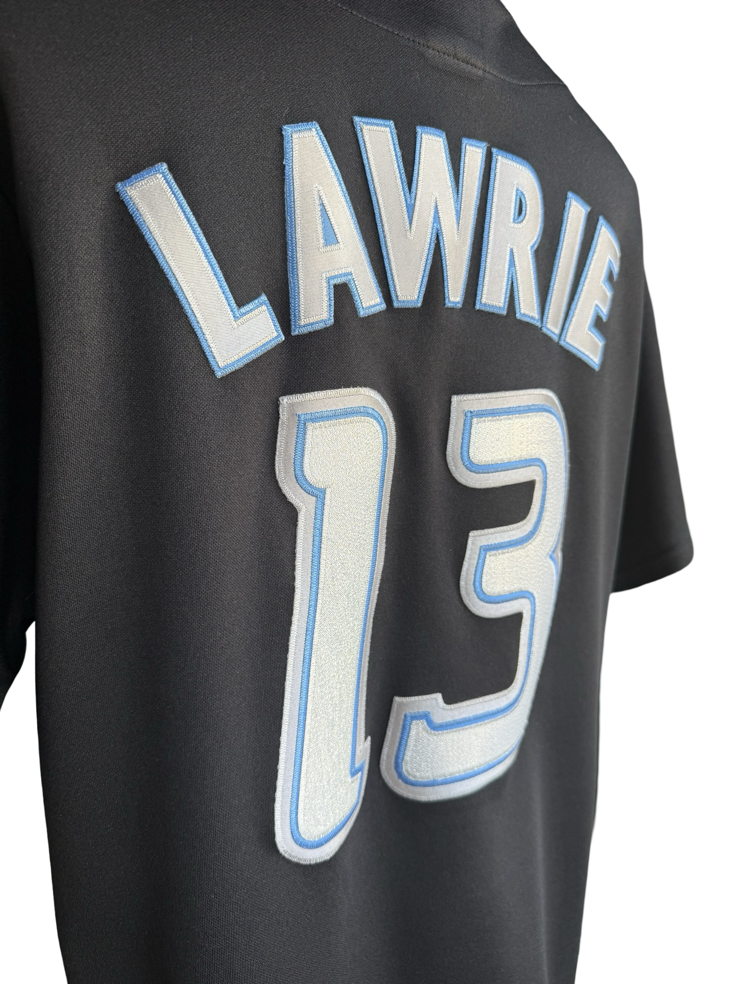 MLB Vtg Brett Lawrie 13 Toronto Blue Jays 2000’s Majestic Retro Baseball Jersey Size L