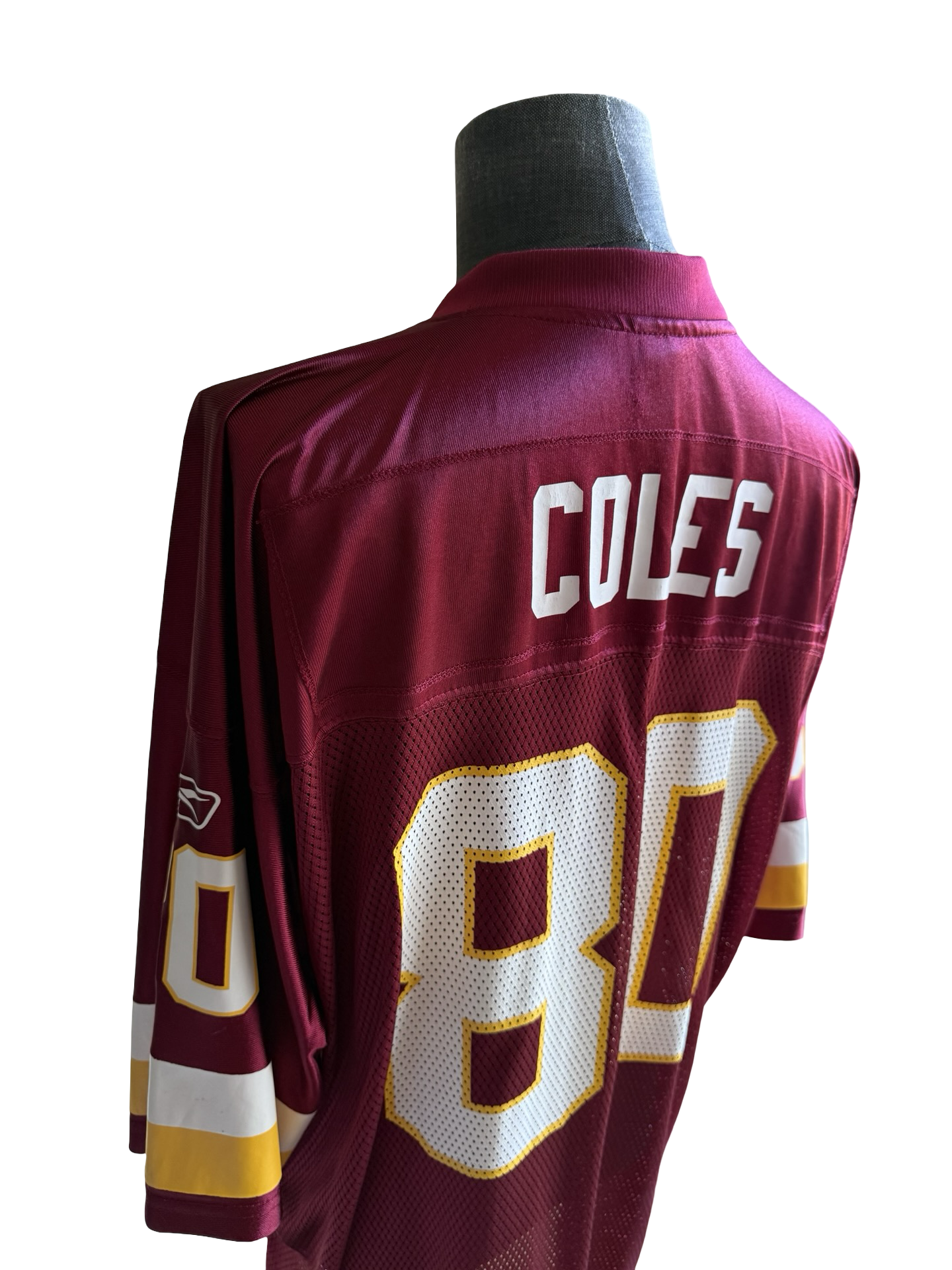 NFL Vtg Laveranues Coles 80 Washington Redskins Reebok Football Jersey Size XL