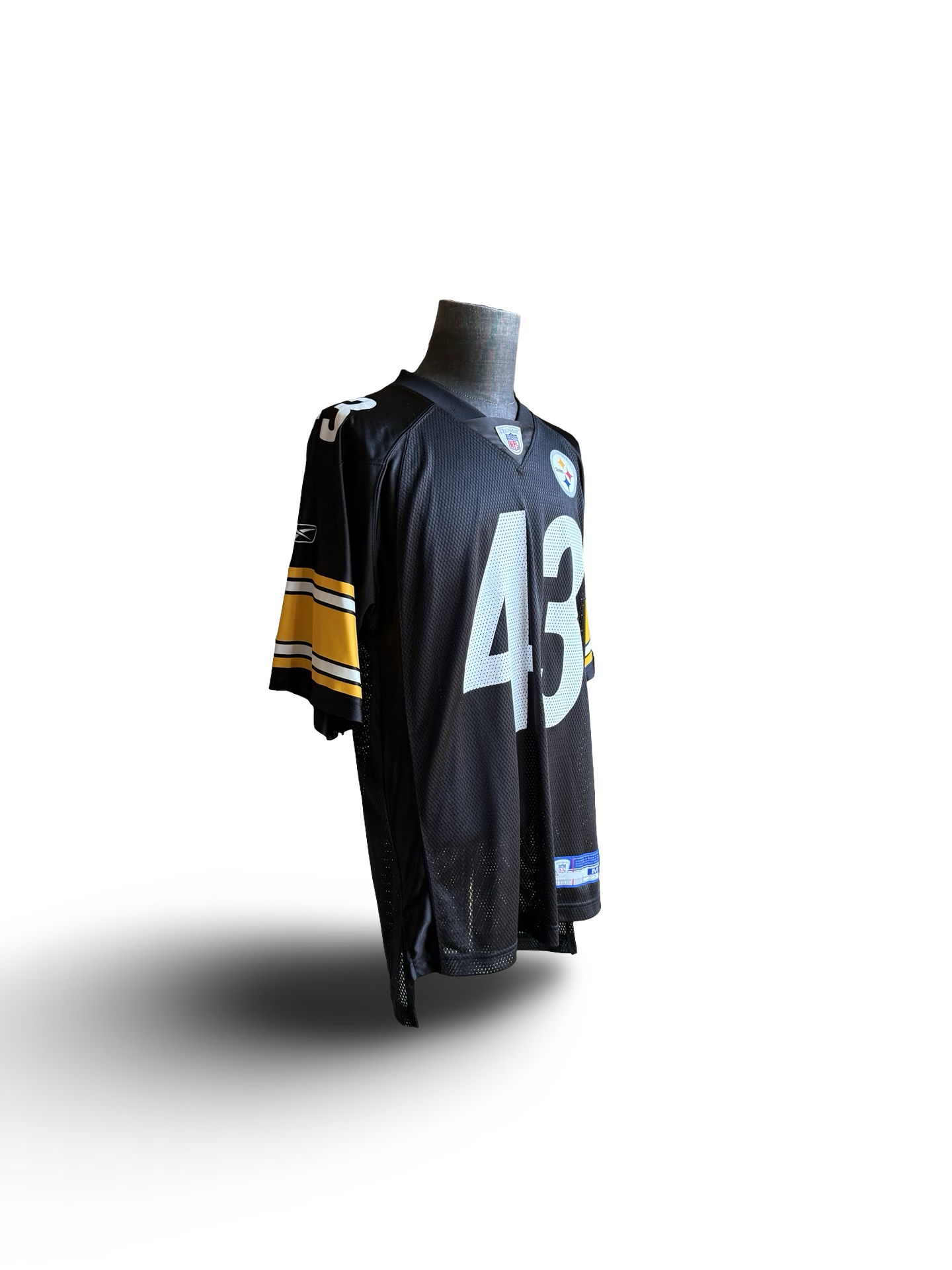 NFL Vtg Troy Polamalu 43 Pittsburgh Steelers Reebok Football Jersey Size M