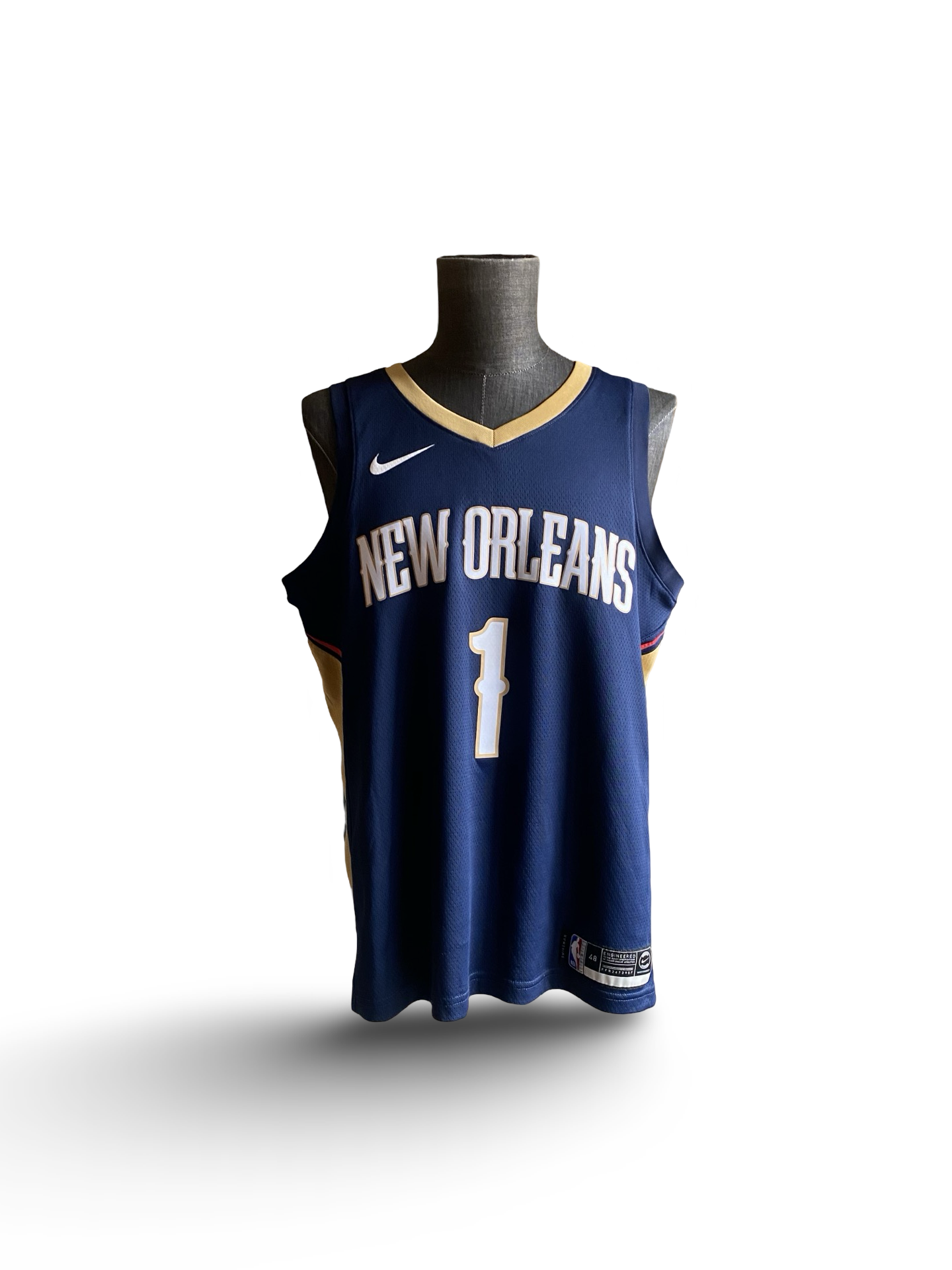 NBA Zion Williamson 1 New Orleans Pelicans Swingman Jersey Nike Size L