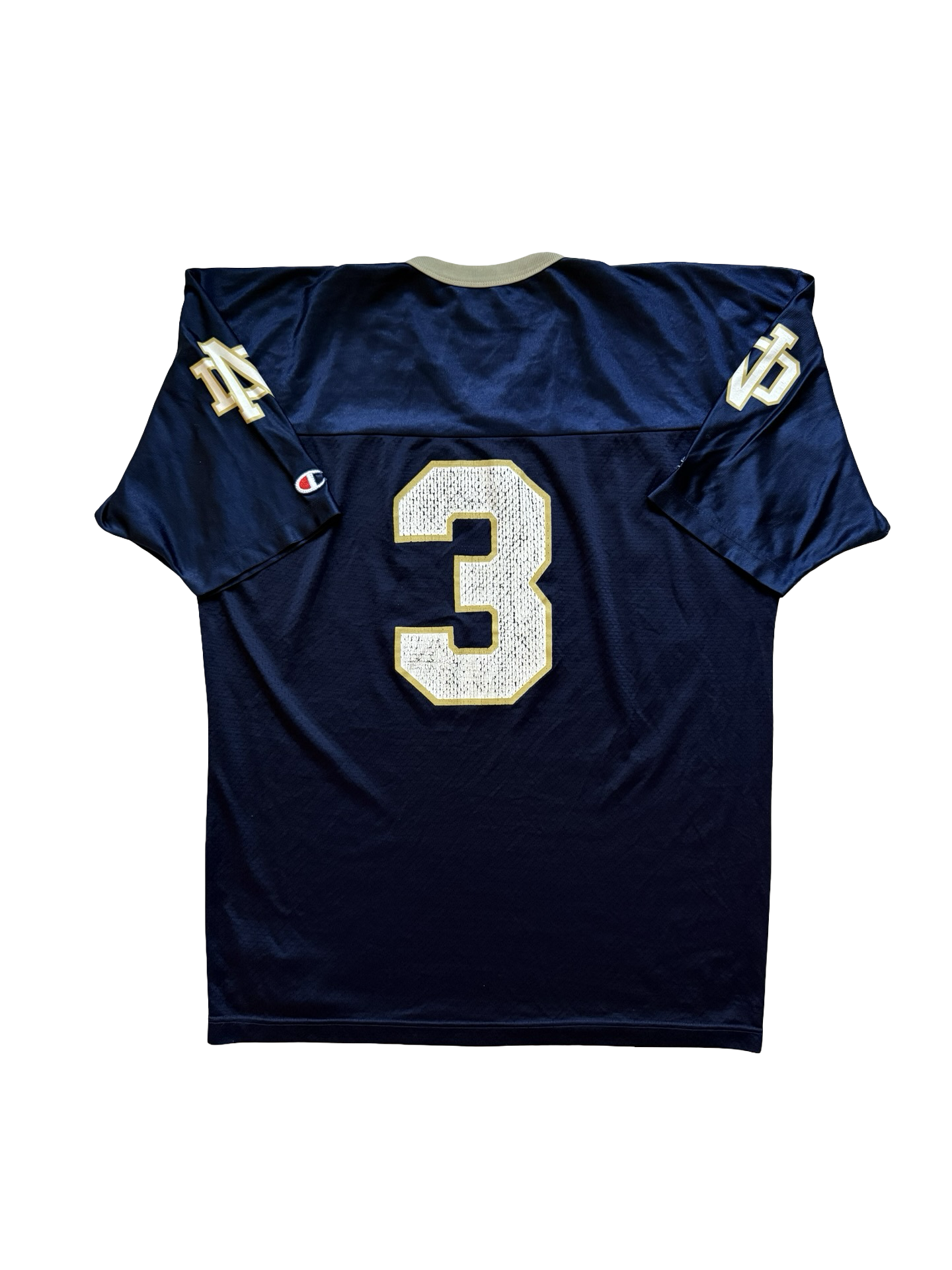 NCAA Vtg Joe Montana 3 Notre Dame 90’s Champion Football Jersey Size XL