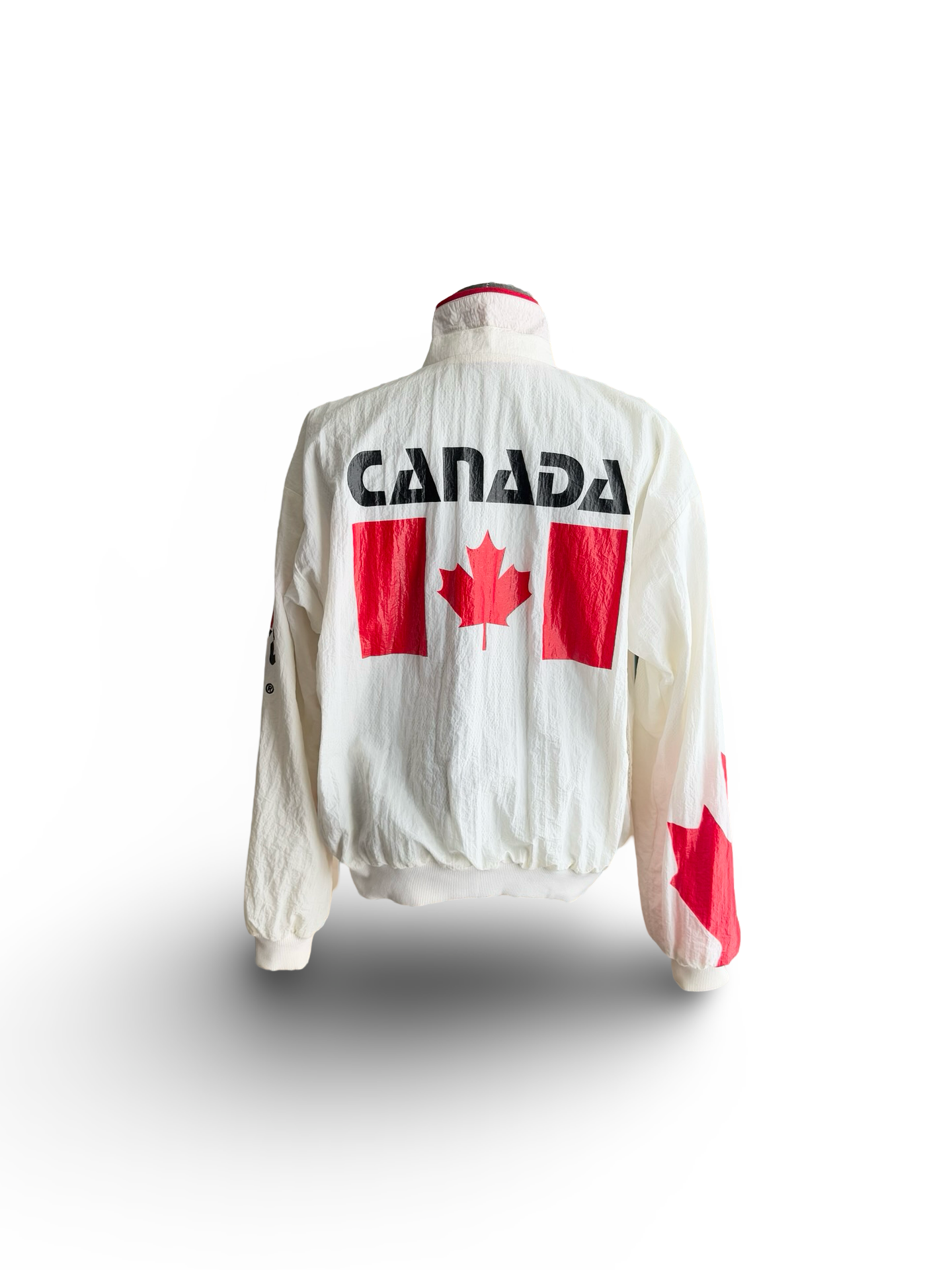 Team Canada Vtg 90’s Athletes Canada Track & Field Sponsored By Mennen Windbreaker Jacket Size XL