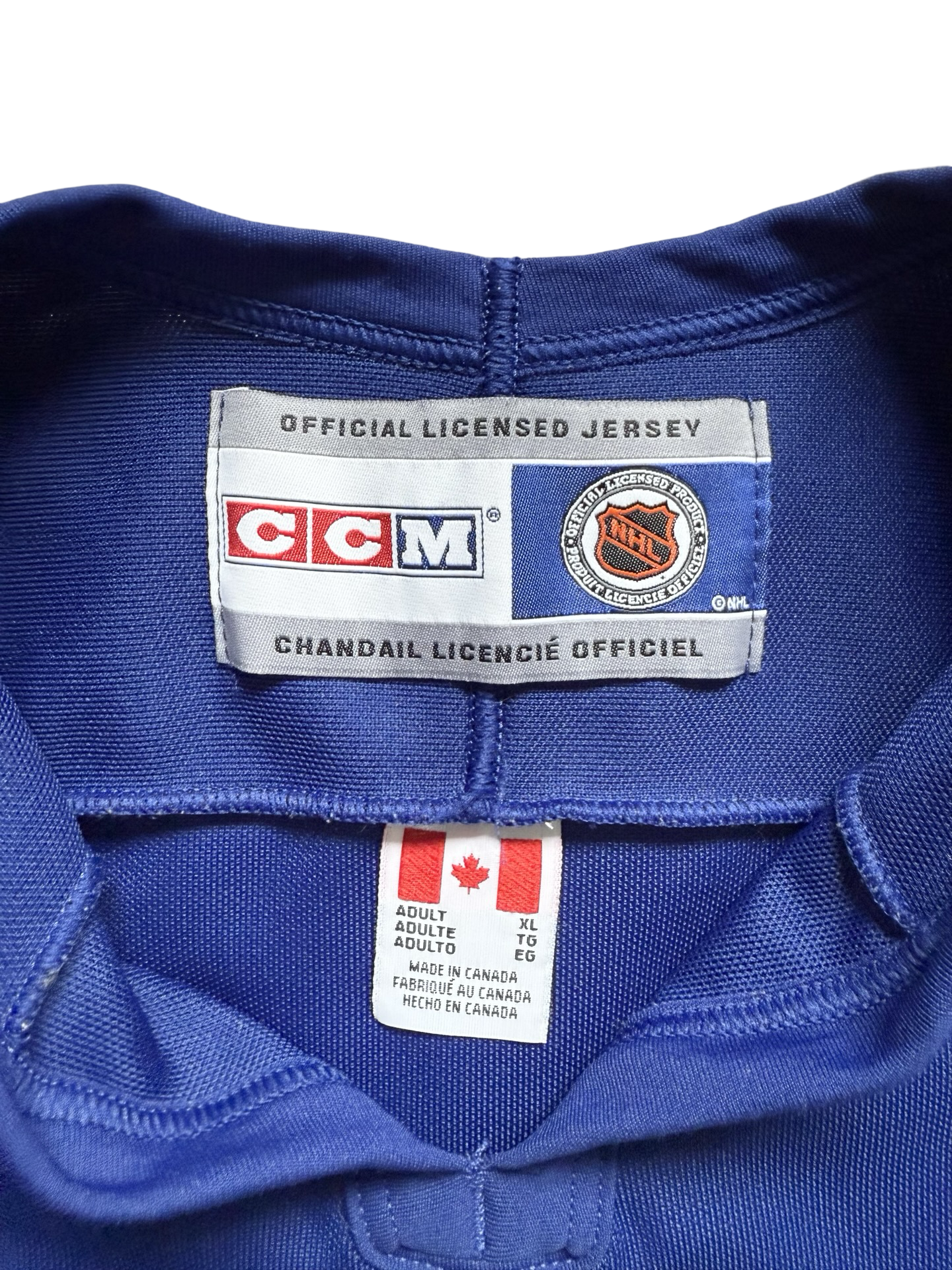 NHL Vtg Toronto Maple Leafs CCM Hockey Jersey Size XL