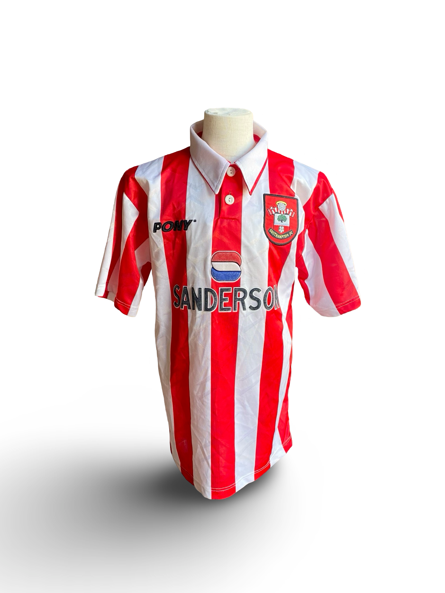 EPL Vtg Southampton FC 1995-97 Pony Football Home Jersey Size Youth L