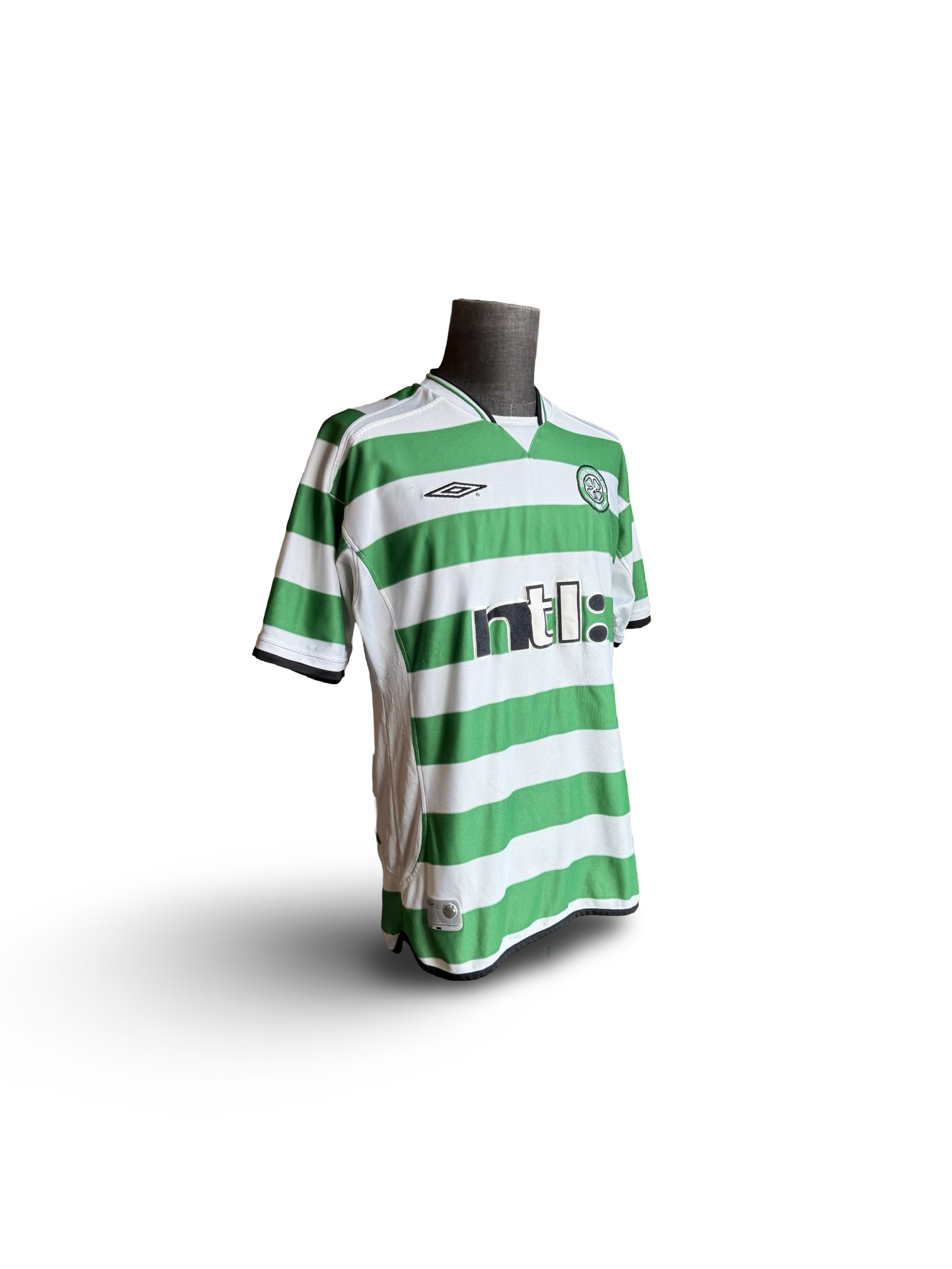 Soccer Vtg SPL Celtic FC 2001-03 Umbro Football Home Jersey Size L