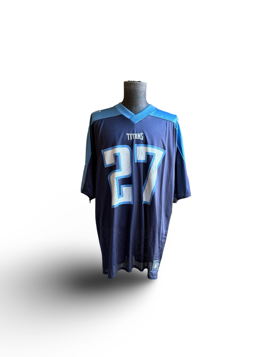 NFL Vtg Eddie George 27 Tennessee Titans Puma Football Jersey Size XL