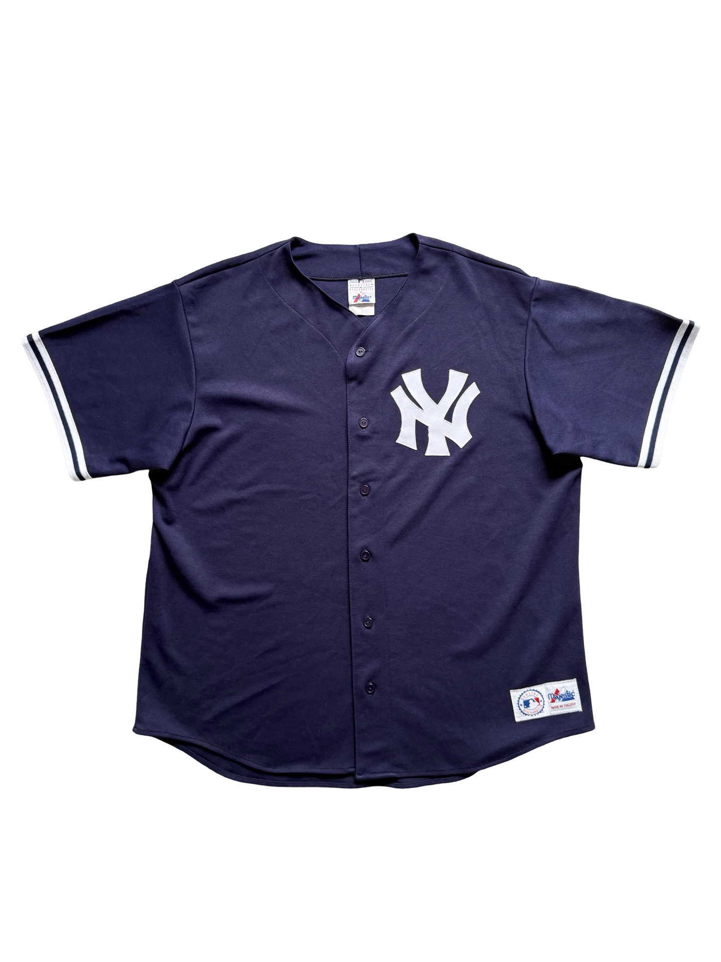 MLB Vtg New York Yankees Majestic Made In USA Baseball Jersey Size L