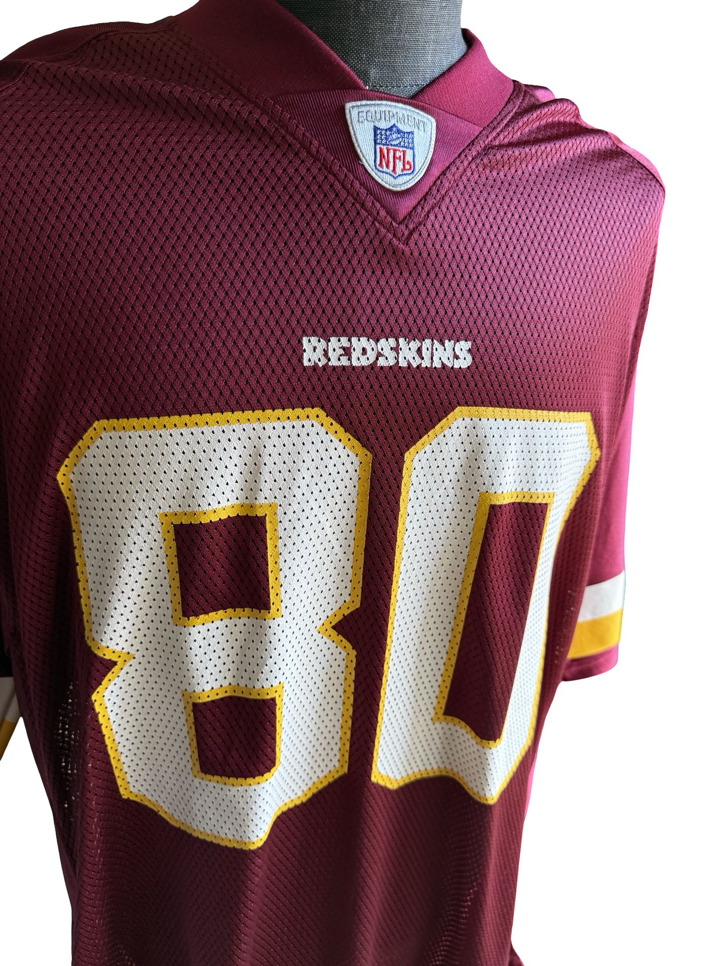 NFL Vtg Laveranues Coles 80 Washington Redskins Reebok Football Jersey Size XL