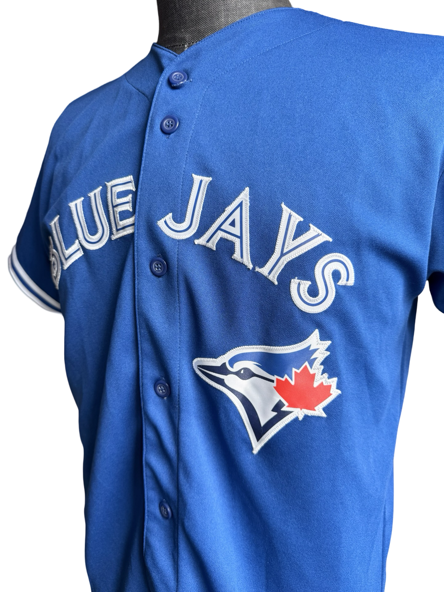 YOUTH MLB Jose Bautista 19 Toronto Blue Jays Majestic Baseball Jersey Size Youth XL