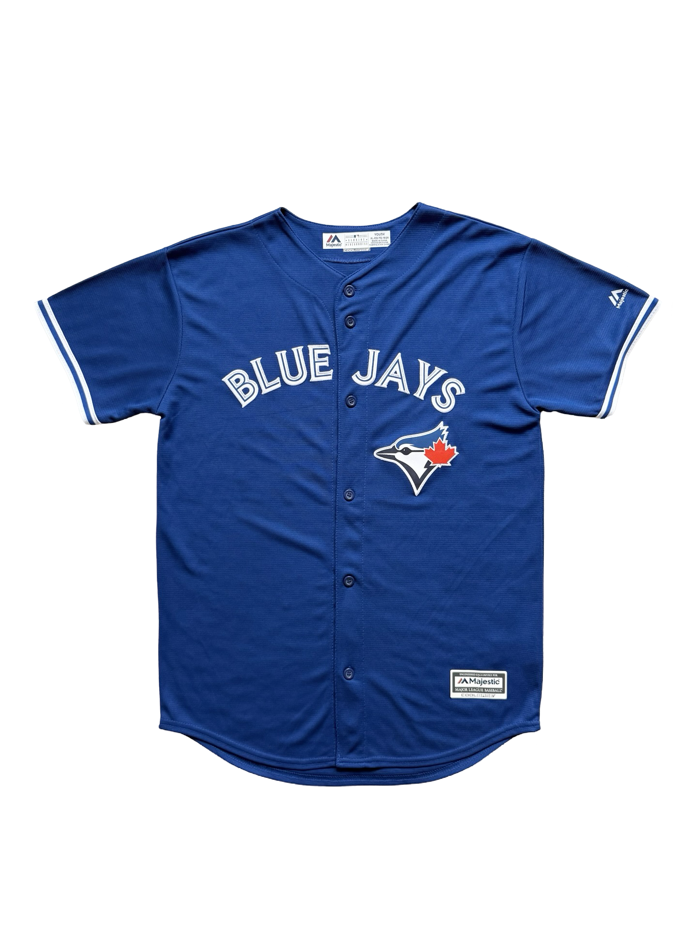 YOUTH MLB Toronto Blue Jays Majestic CoolBase Baseball Jersey Size Youth XL