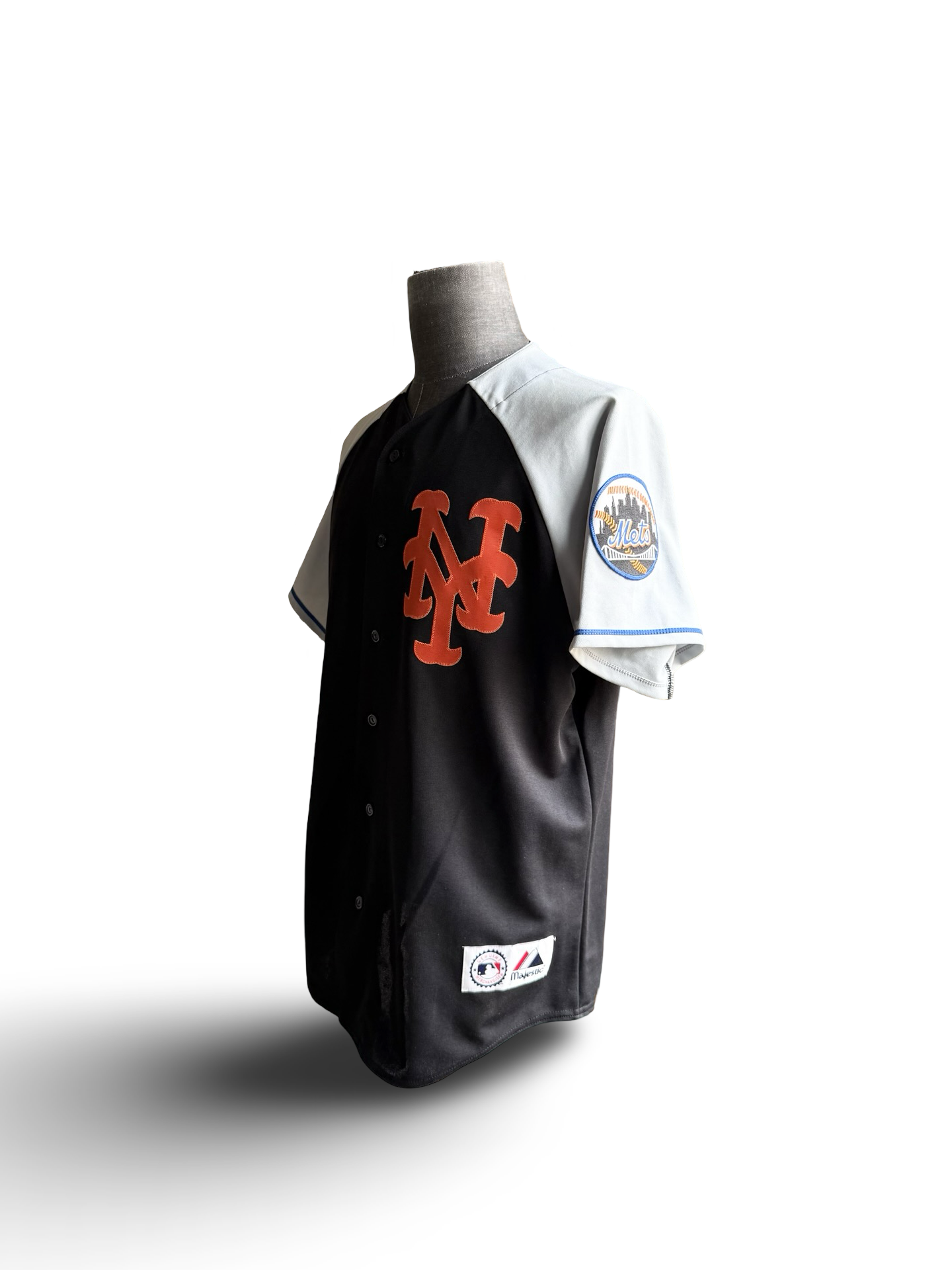 MLB Vtg New York Mets Majestic Baseball Jersey Size L
