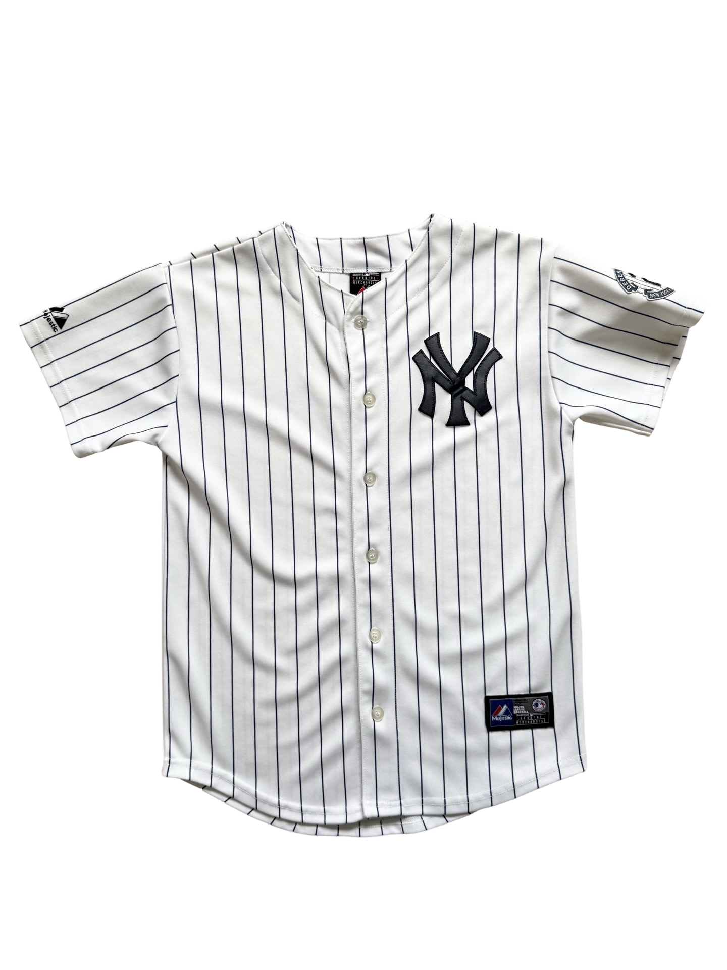 YOUTH MLB Derek Jeter 2 New York Yankees Majestic Baseball Jersey Size Youth L