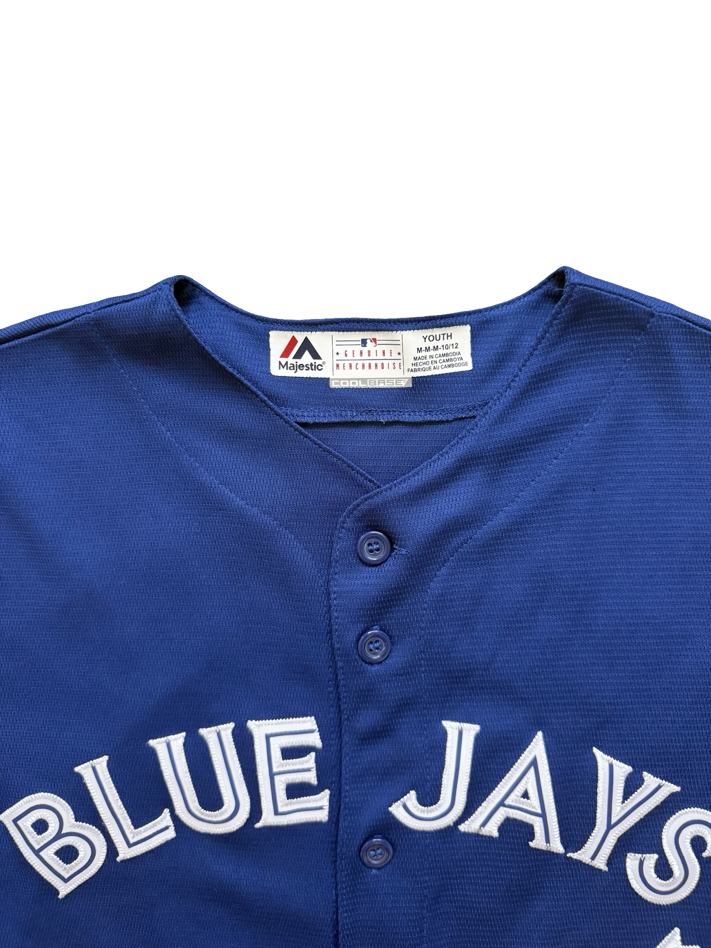YOUTH MLB Josh Donaldson 20 Toronto Blue Jays Majestic Baseball Jersey Size Youth M