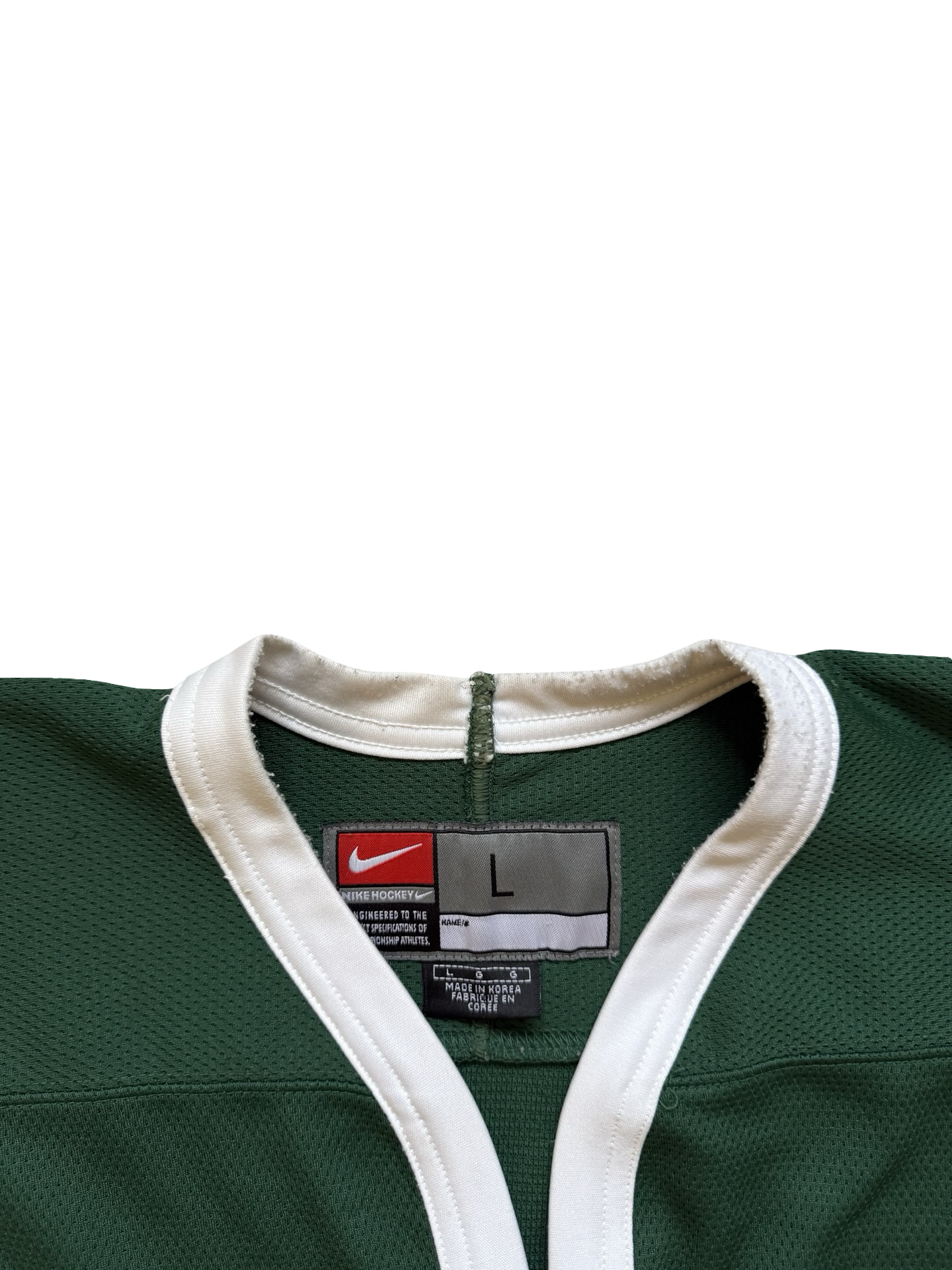 NCAA Vtg Michigan State Spartans Y2K Nike Hockey Jersey Size L