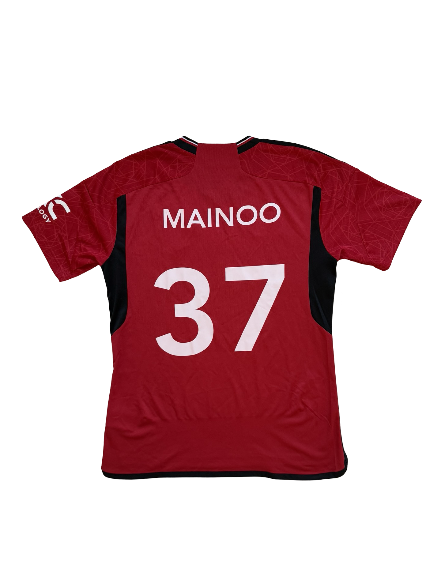 EPL Kobbie Mainoo 37 Manchester United Adidas 2022-23 Football Home Jersey Size M