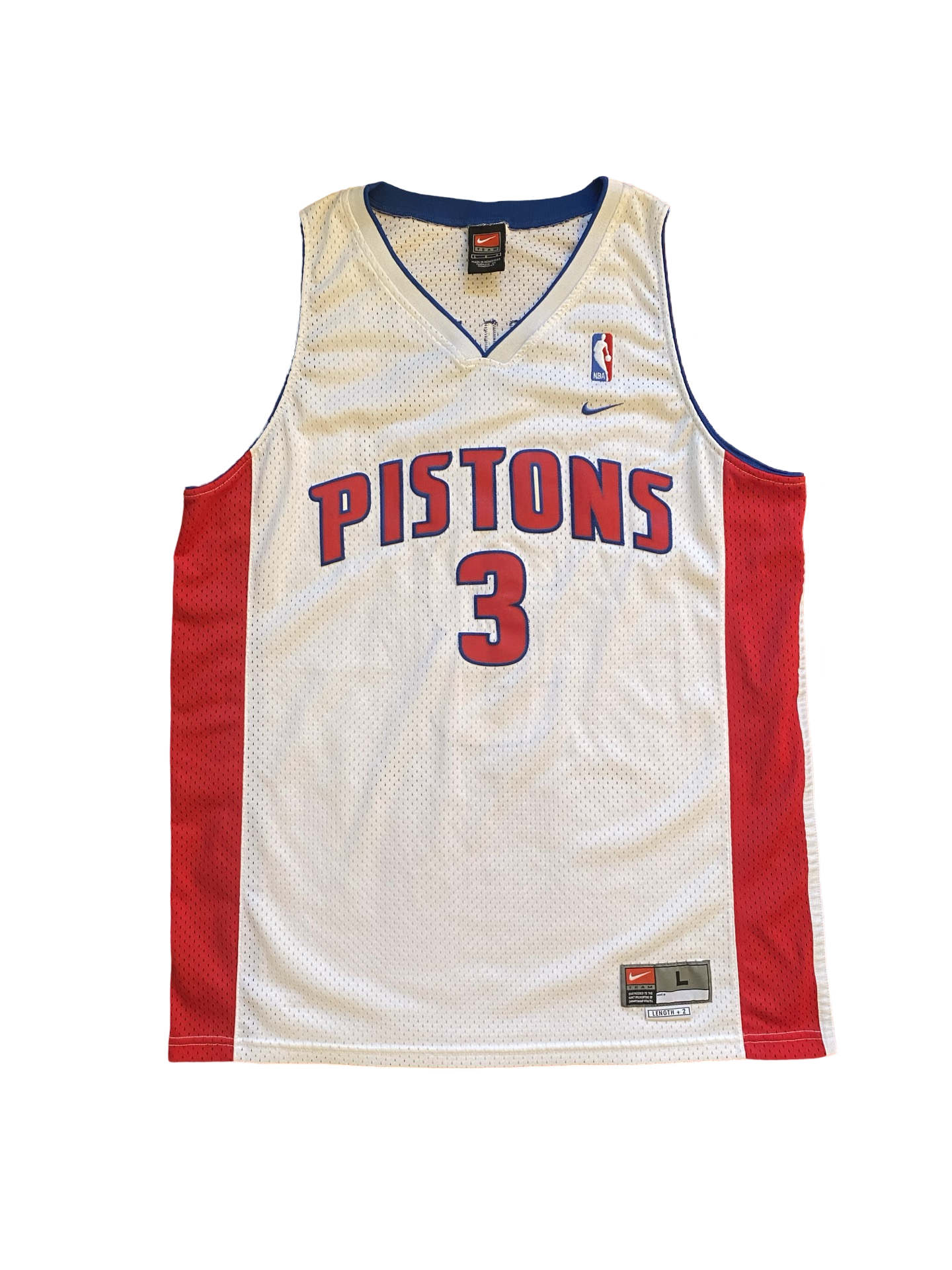 NBA Vtg Ben Wallace 3 Detroit Pistons Jersey 2000’s Nike    Size L