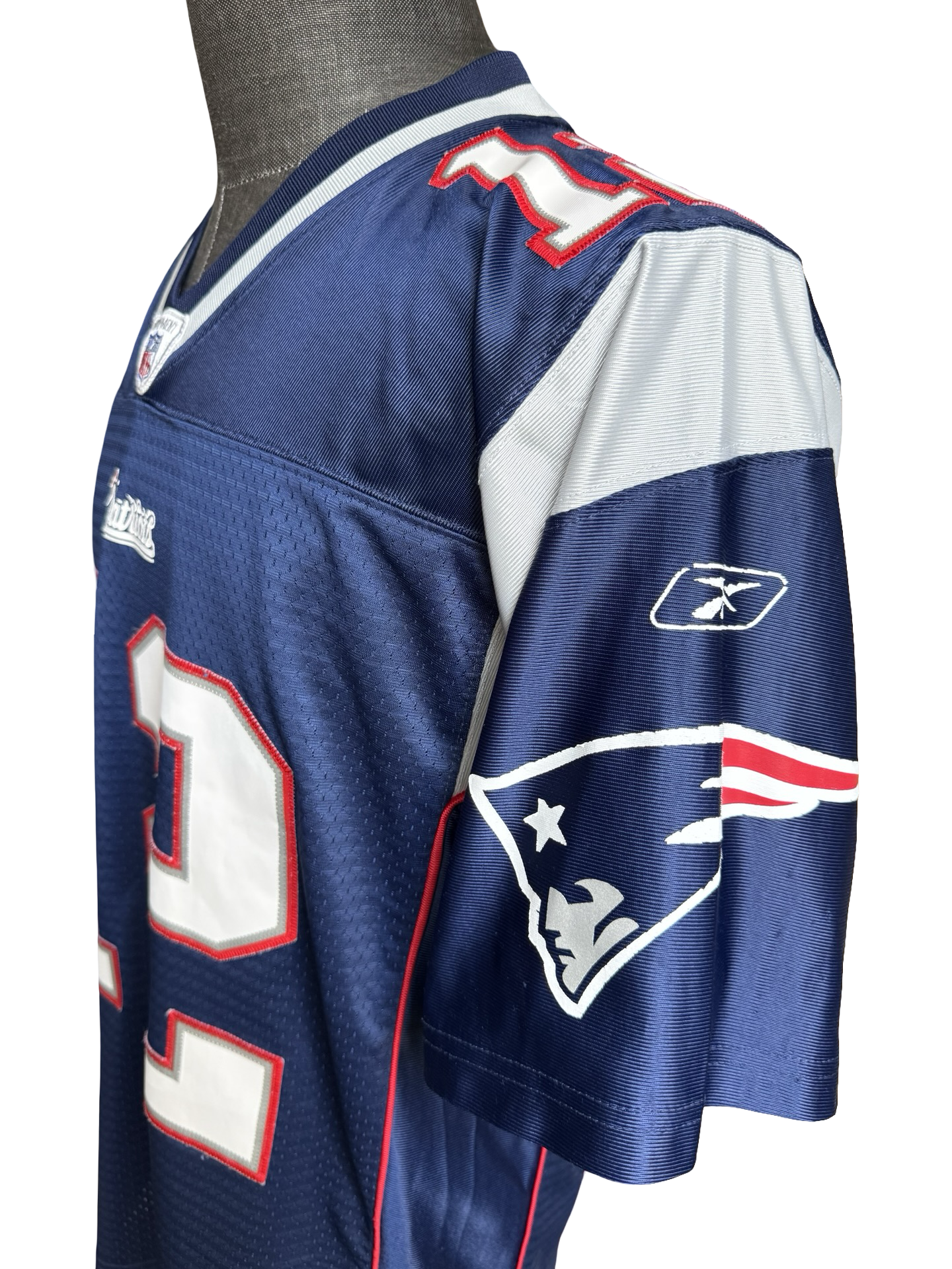 NFL Tom Brady 12 New England Patriots On Field Reebok Football Stitched Jersey Size S