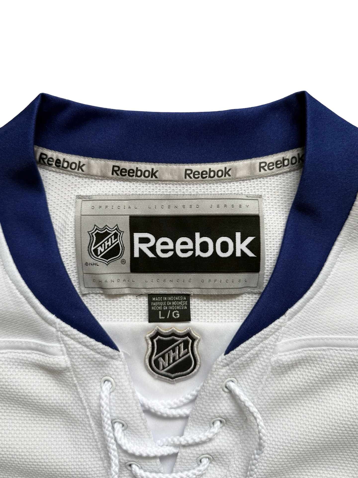 NHL Toronto Maple Leafs Reebok White Hockey Jersey Size L