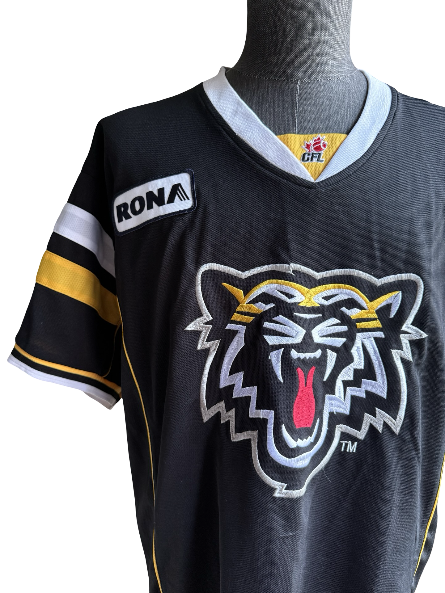 CFL Vtg Hamilton Ti-Cats Football Jersey Size L