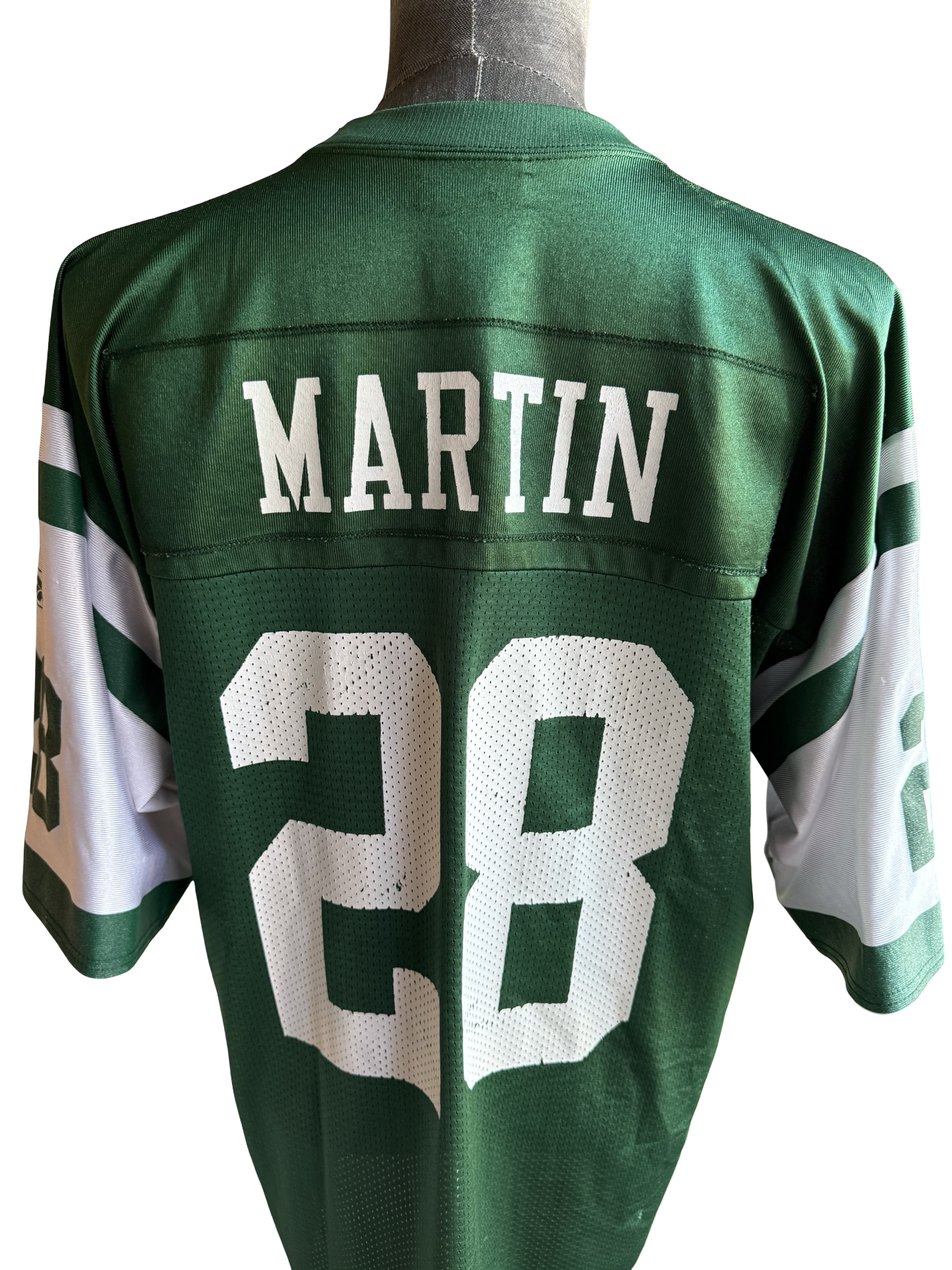NFL Vtg Curtis Martin 28 New York Jets Reebok Football Jersey Size L