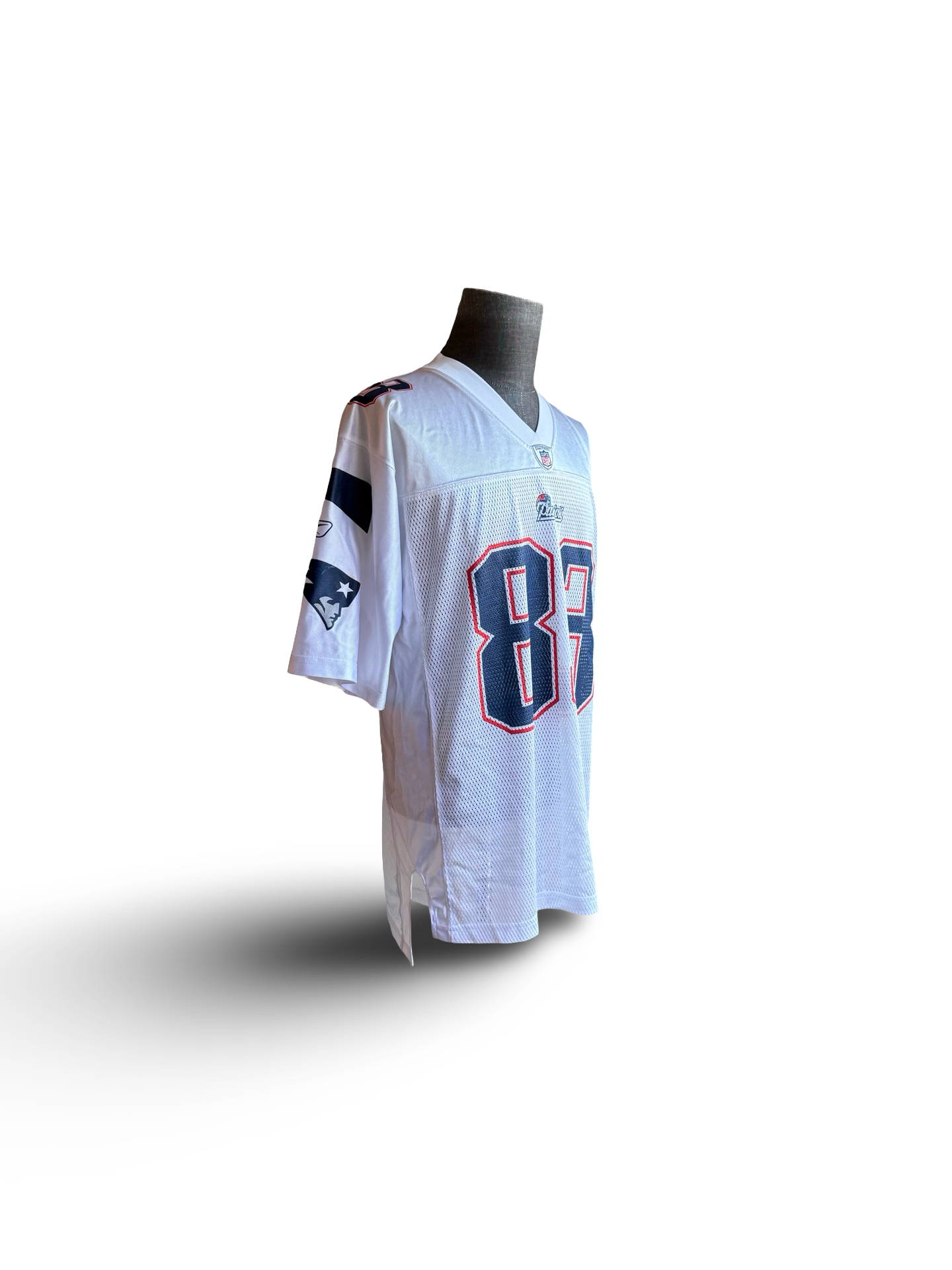 NFL Wes Welker 83 New England Patriots On Field Reebok Football Jersey Size M