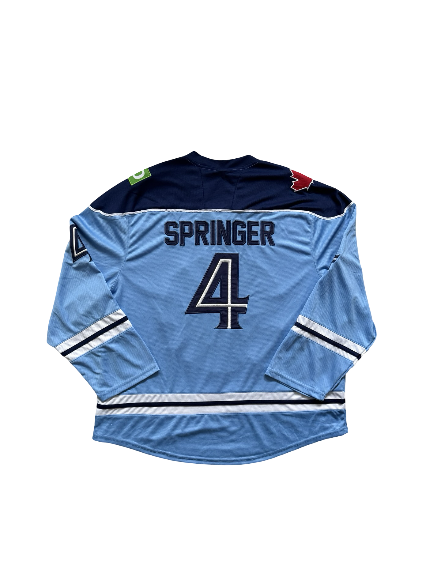 MLB SGA George Springer 4 Toronto Blue Jays Hockey Style Baseball Jersey Size XL