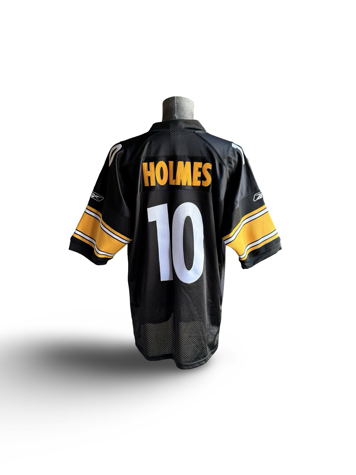 NFL Vtg Santonio Holmes 10 Pittsburgh Steelers Reebok Football Jersey Size L