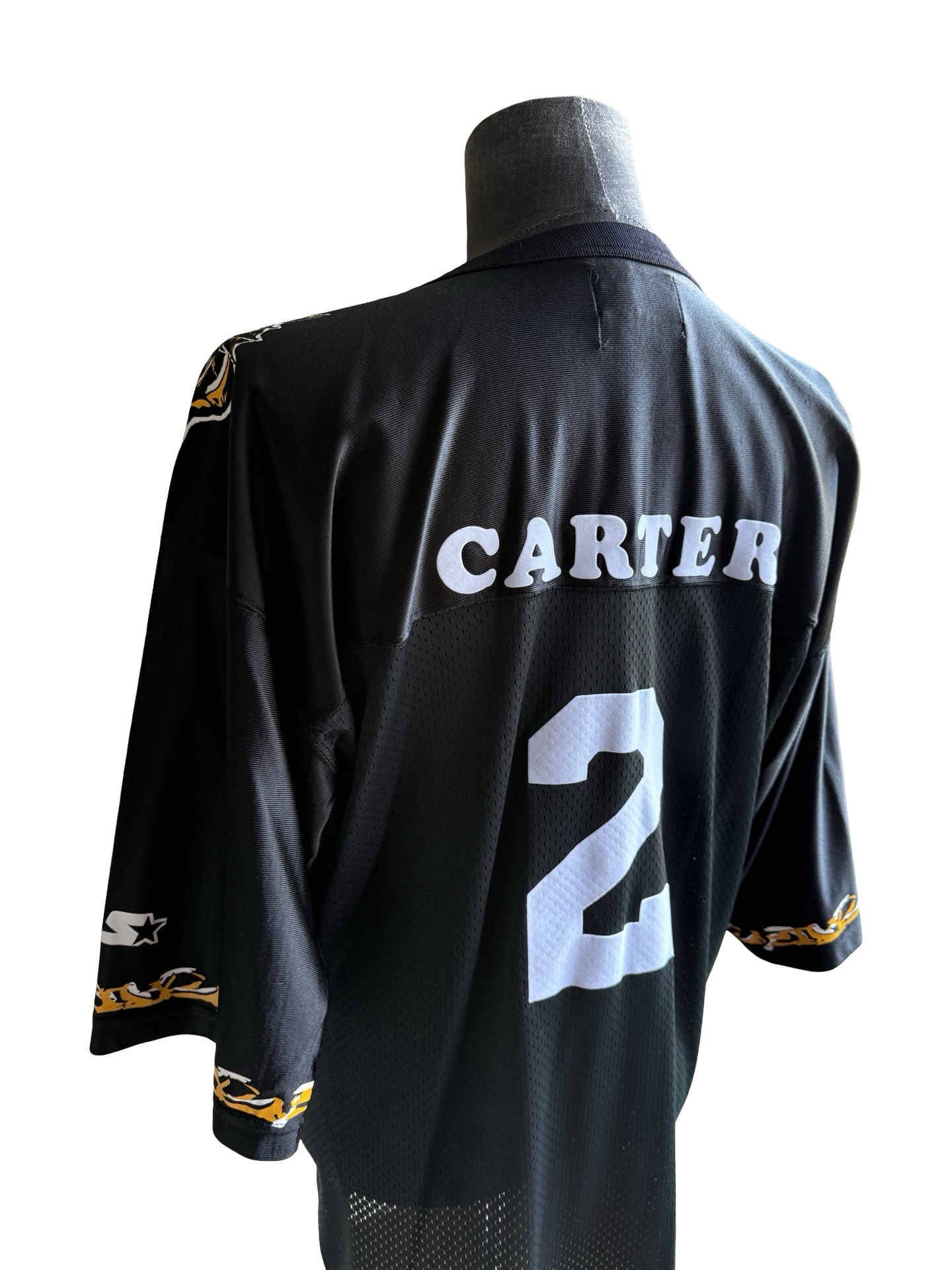 CFL Vtg Eric Carter Hamilton Ti-Cats Starter MIC Football Jersey Size L
