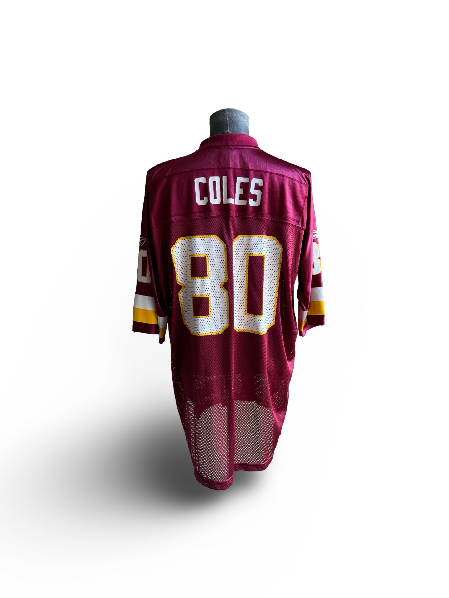 NFL Vtg Laveranues Coles 80 Washington Redskins Reebok Football Jersey Size XL