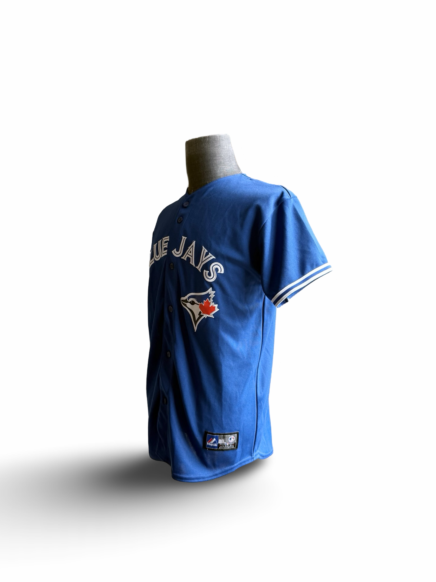 YOUTH MLB Jose Bautista 19 Toronto Blue Jays Majestic Baseball Jersey Size Youth XL