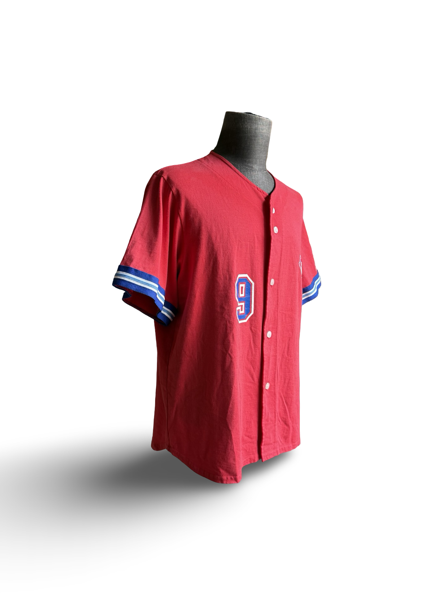 MLB Vtg 90’s Darrin Fletcher 9 Toronto Blue Jays Saxon Athletic Baseball Jersey Size XL