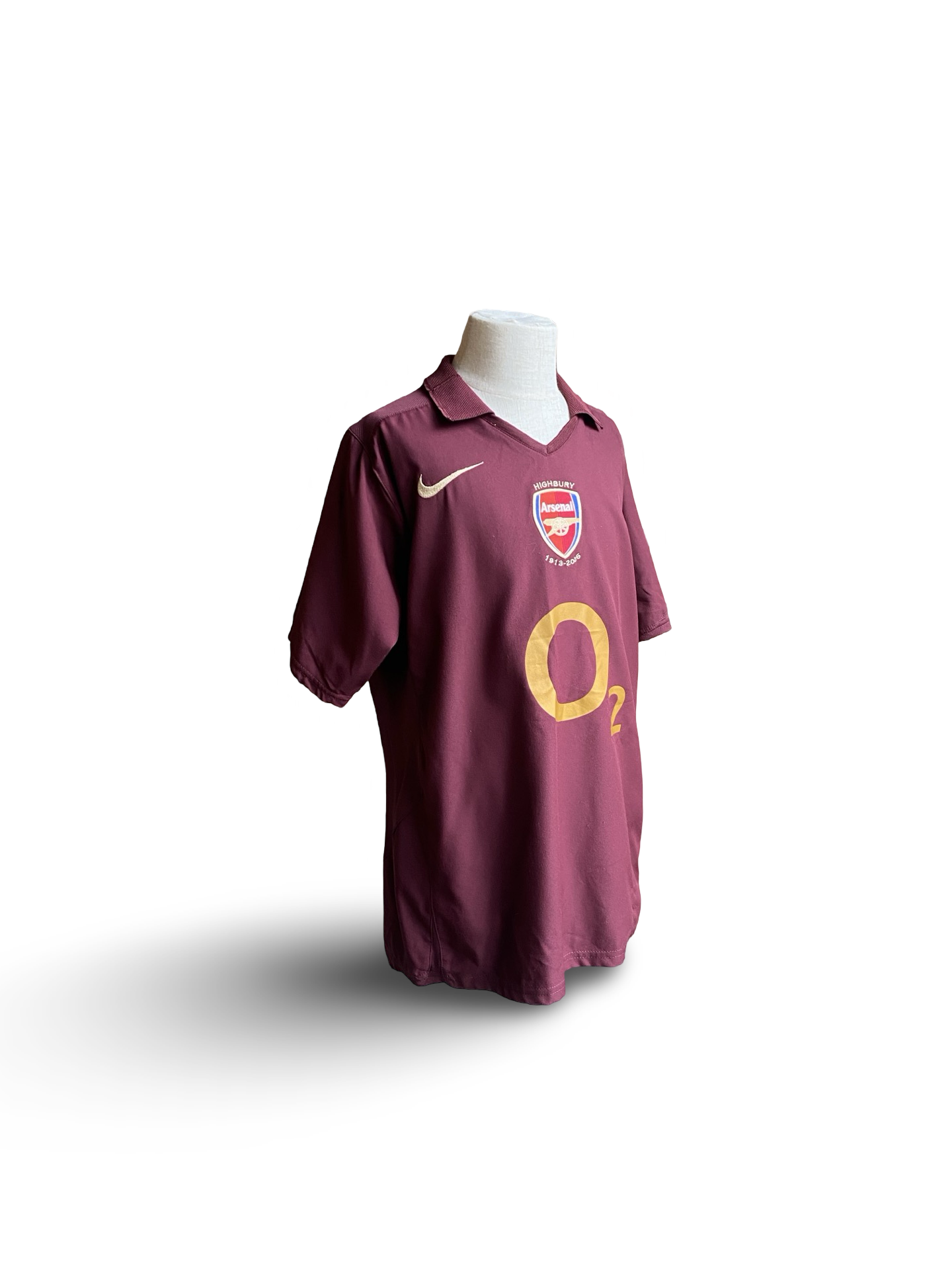 EPL Vtg Thierry Henry 14 Arsenal FC 2005-06 Nike O2 Football Away Jersey Size Youth M