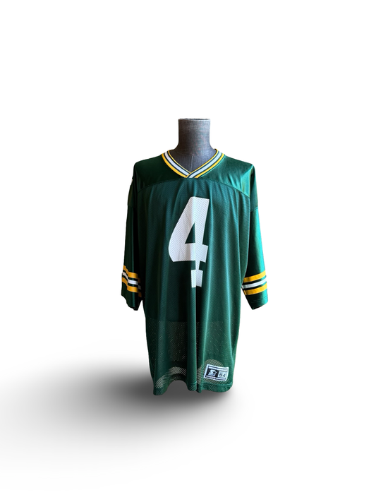 NFL Vtg Brett Favre 4 Green Bay Packers Starter Football Jersey Size 2XL