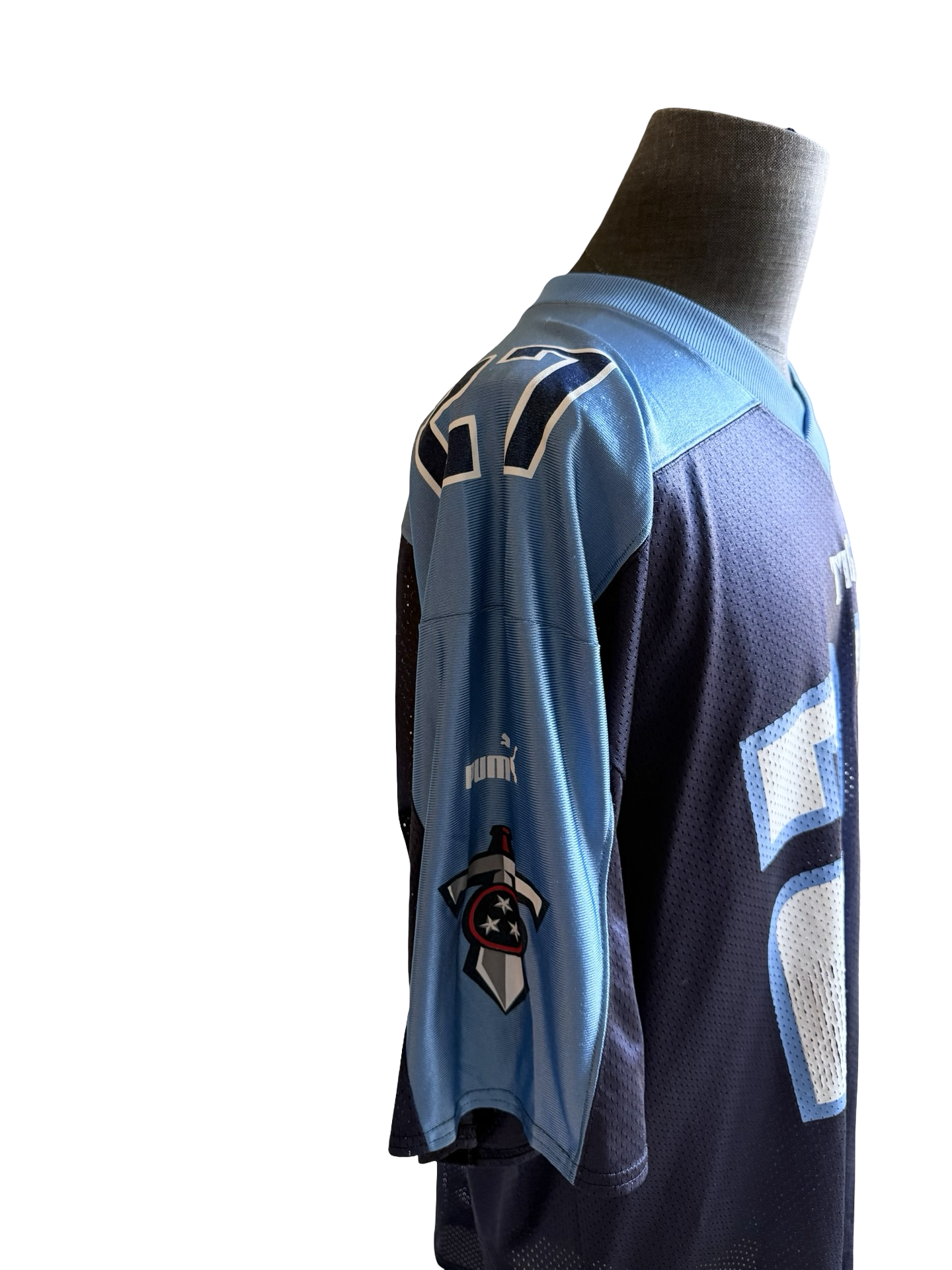 NFL Vtg Eddie George 27 Tennessee Titans Puma Football Jersey Size XL