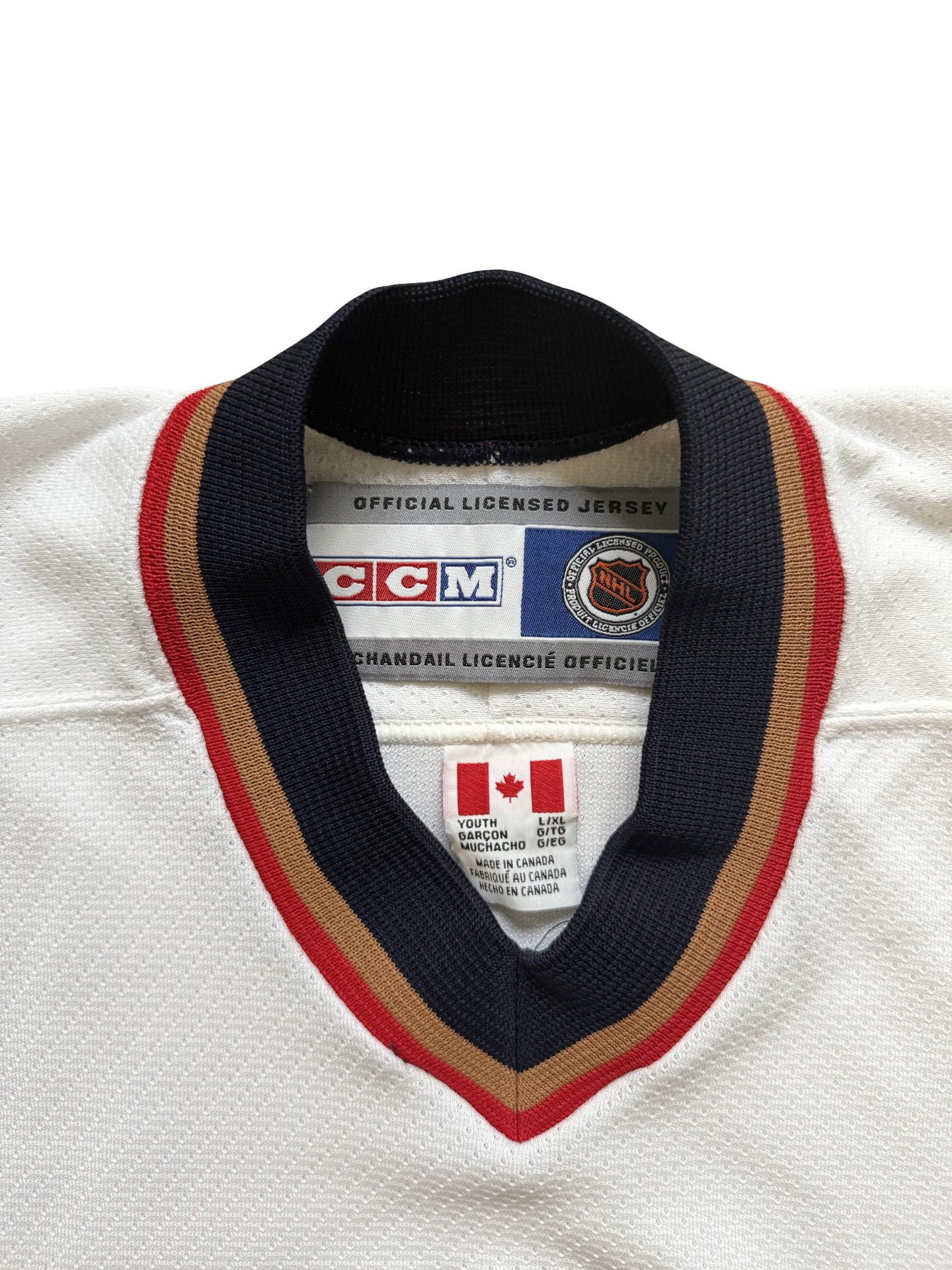 YOUTH NHL Vtg 90’s Edmonton Oilers CCM Hockey Jersey Size Youth L/XL