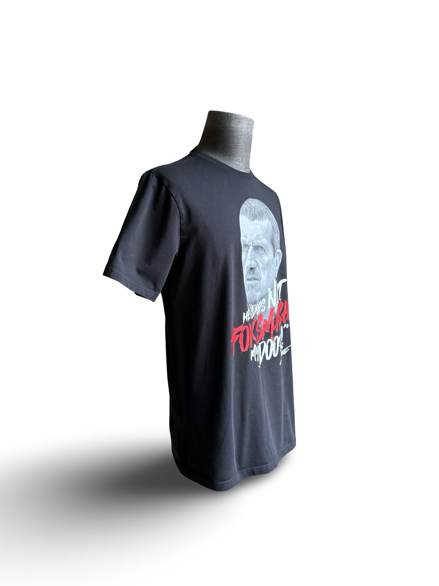 RACING F1 Guenther Steiner Team Haas Foksmash Graphic T-Shirt Size L