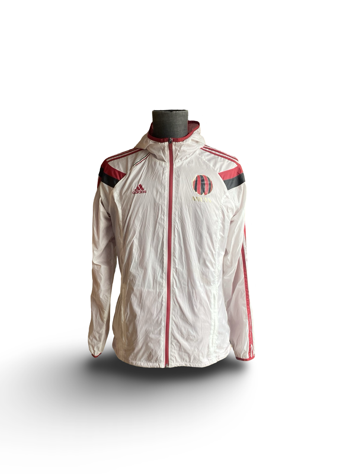 Soccer AC Milan 2014 Adidas Anthem Walk Out Full-Zip Windbreaker Jacket Size M