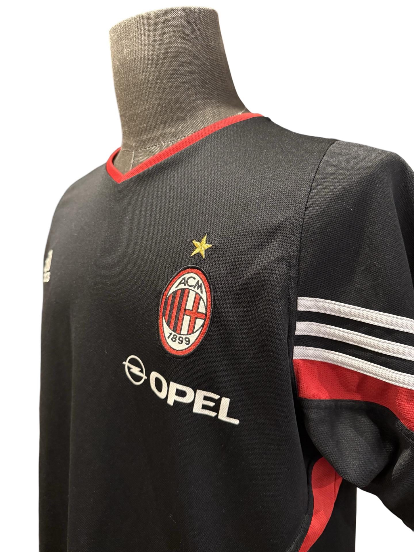 Soccer AC Milan Vtg 2003-04 Adidas Opel Football Training Jersey Size L