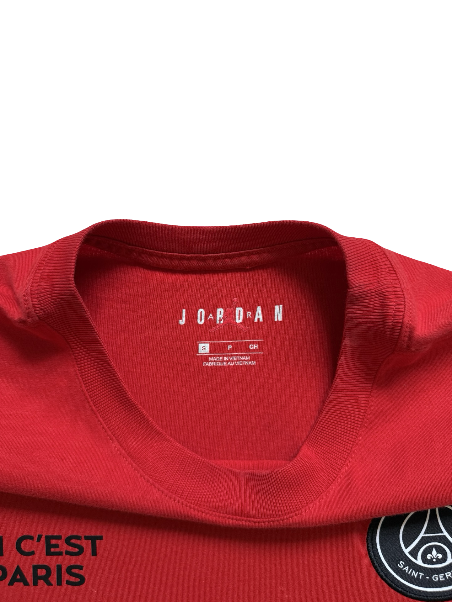 Soccer Paris Saint-Germain X Jordan PSG Wordmark Football T-Shirt Size S